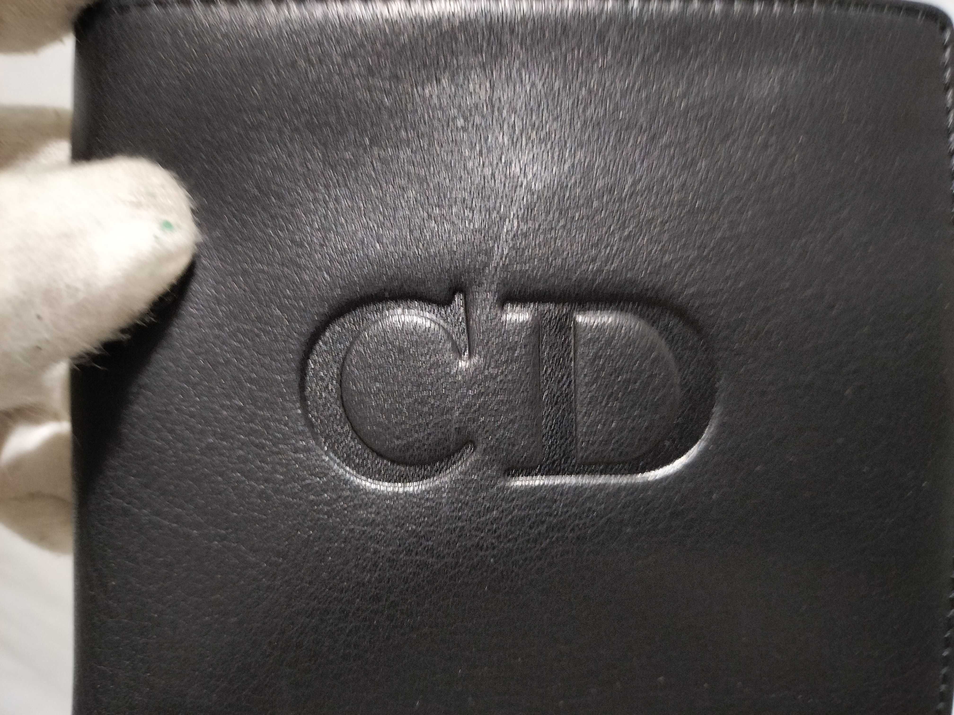 【水曜終了】(10221_0727)Dior レザー 二つ折り財布 CD 財布