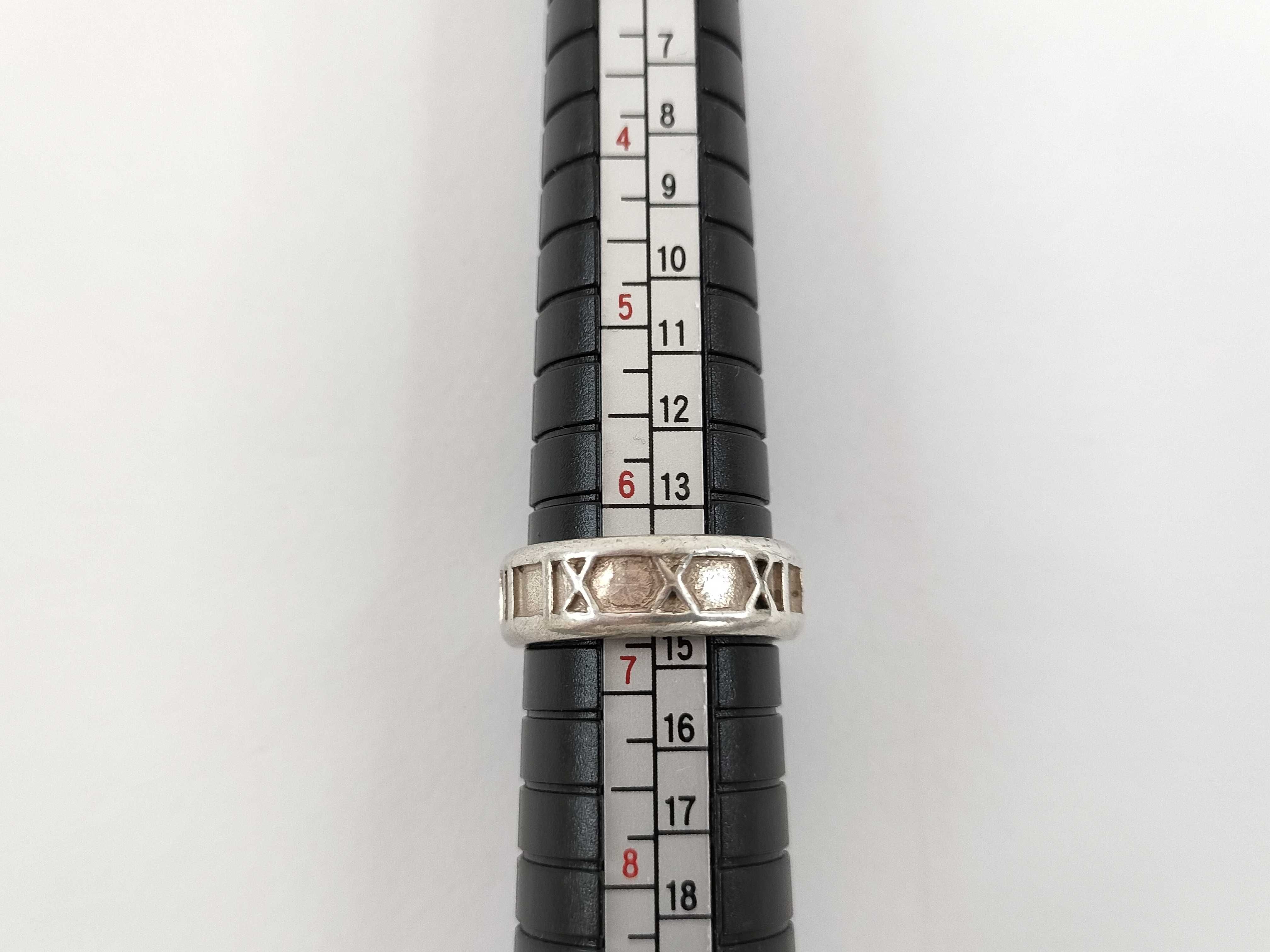 【水曜終了】(10221_0450)Tiffany&Co. アトラス アトラス/ミドル SV925 5.3g リング