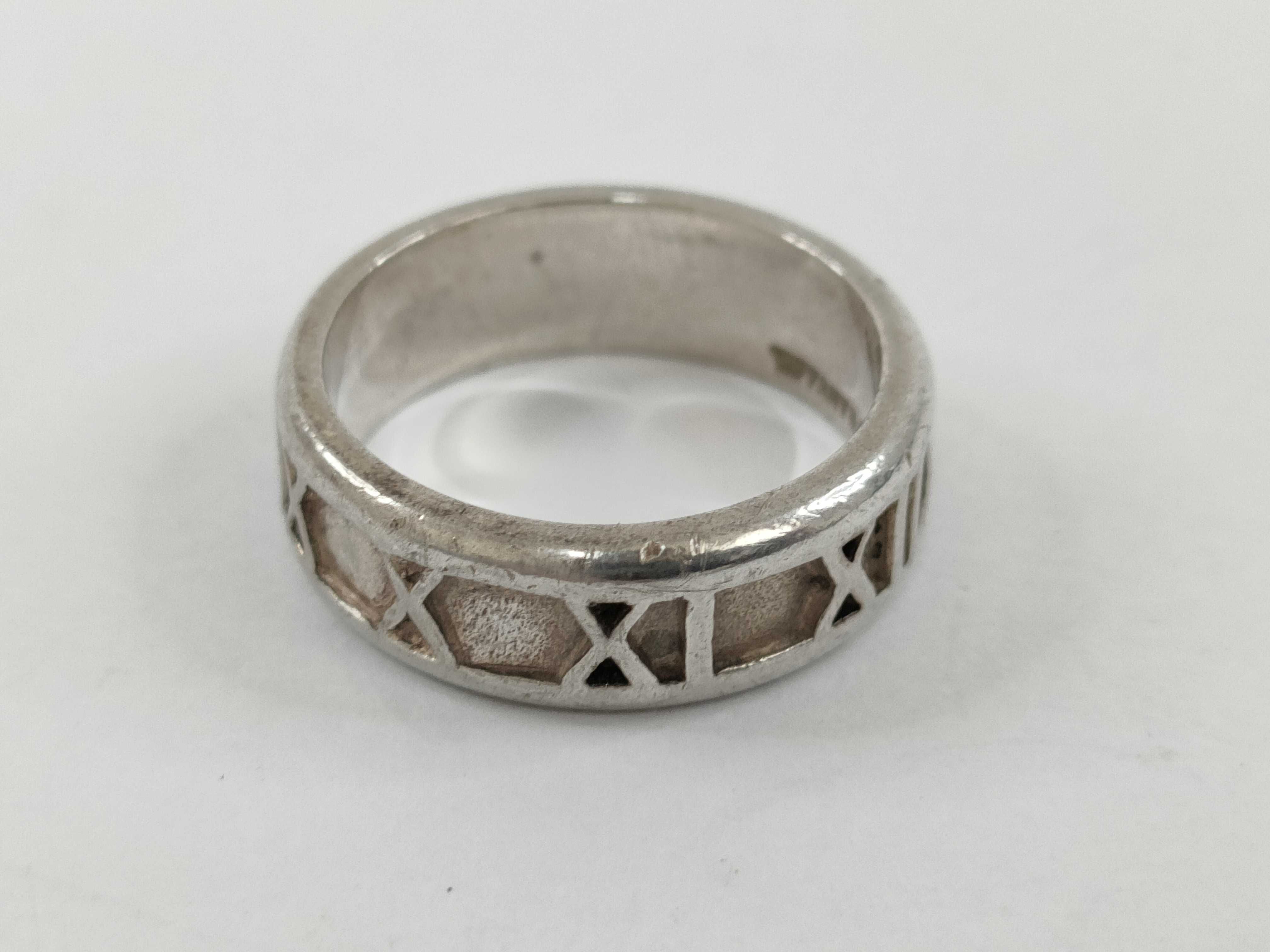 【水曜終了】(10221_0450)Tiffany&Co. アトラス アトラス/ミドル SV925 5.3g リング