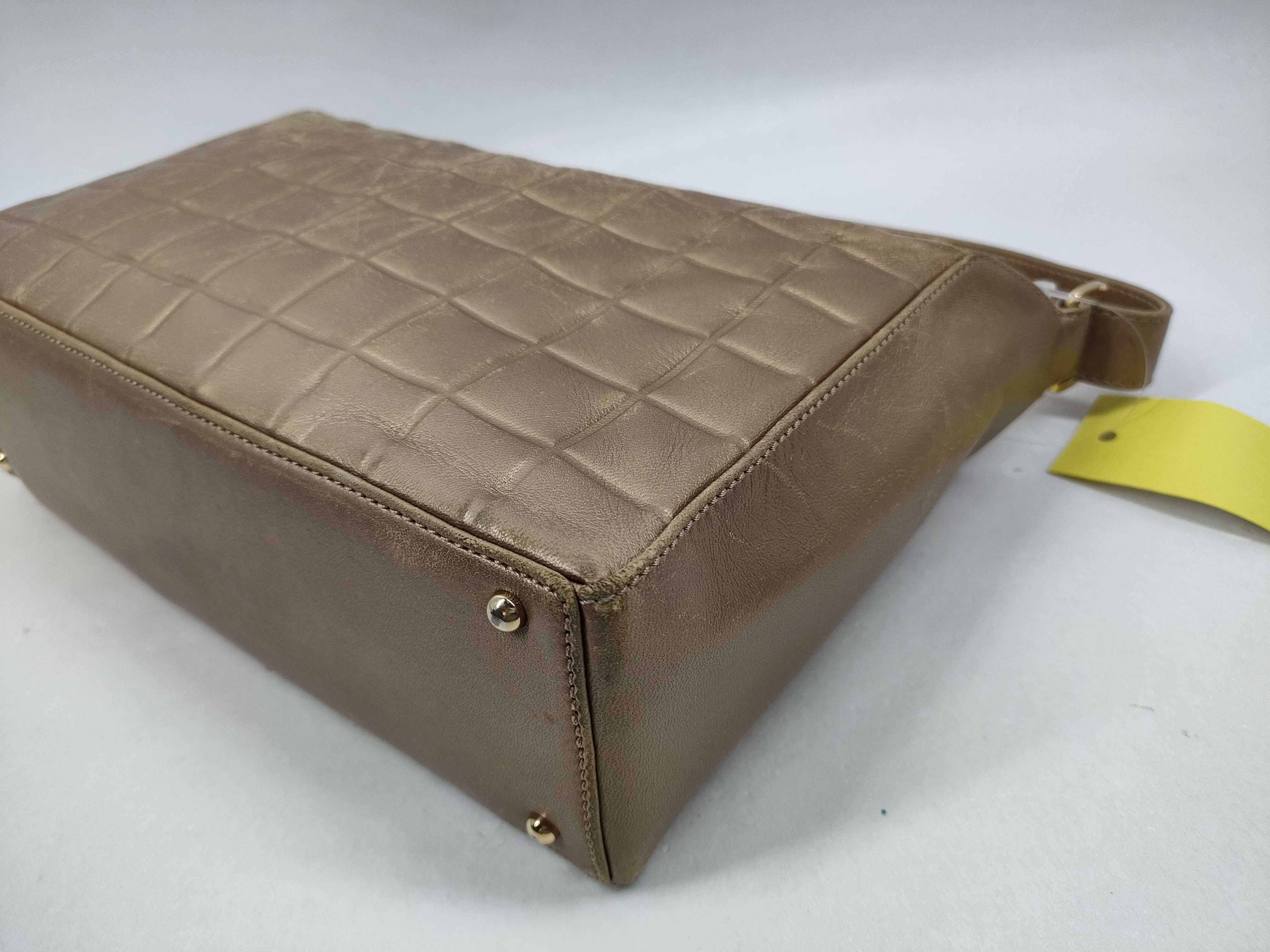 【水曜終了】(10228_0108)CHANEL チョコバー デカココマーク ワンショル ベージュ ショルダーバッグ