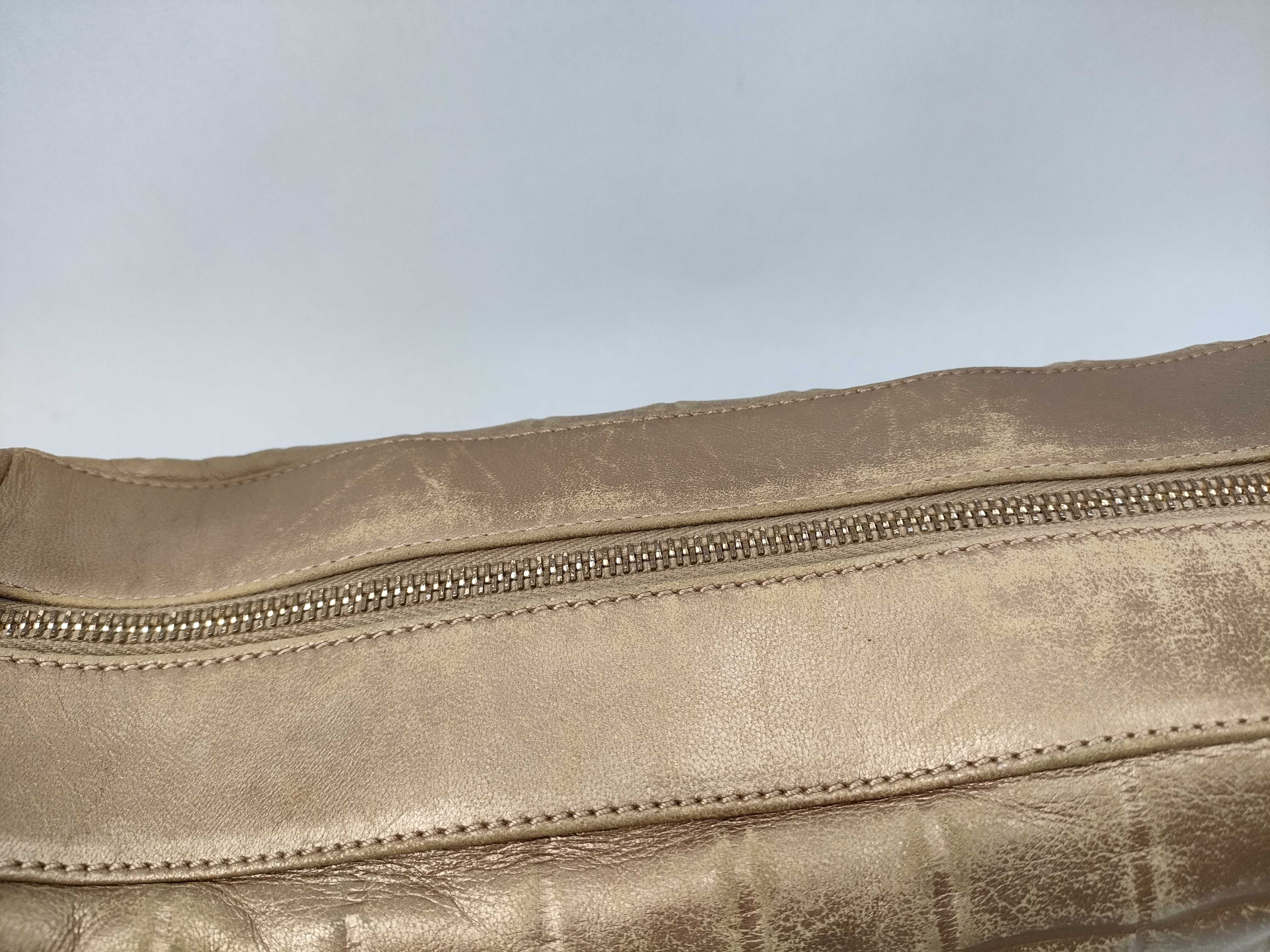 【水曜終了】(10228_0108)CHANEL チョコバー デカココマーク ワンショル ベージュ ショルダーバッグ