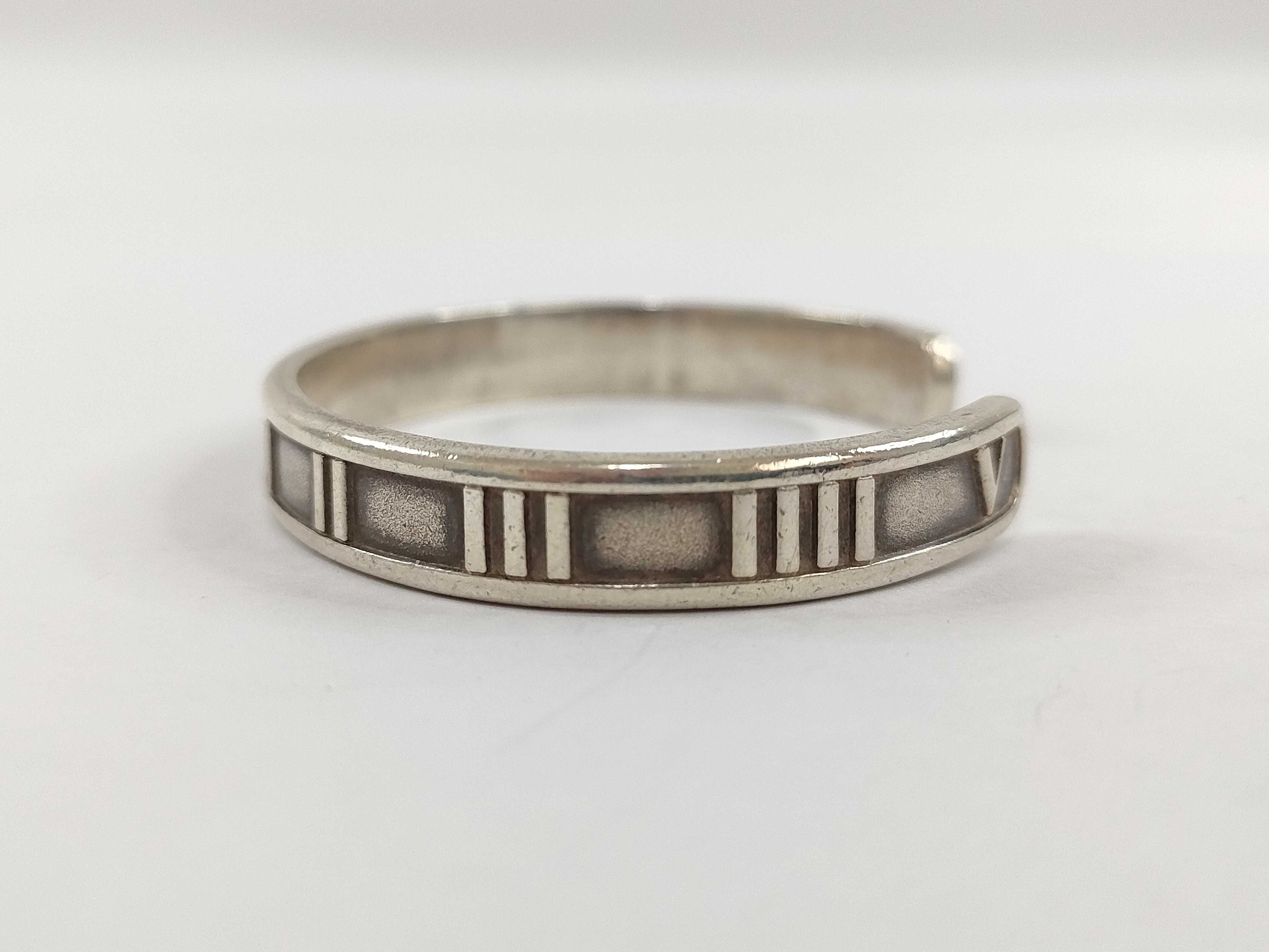 【水曜終了】(10221_0452)Tiffany&Co. アトラス アトラス SV925 21.8g ブレスレット・バングル