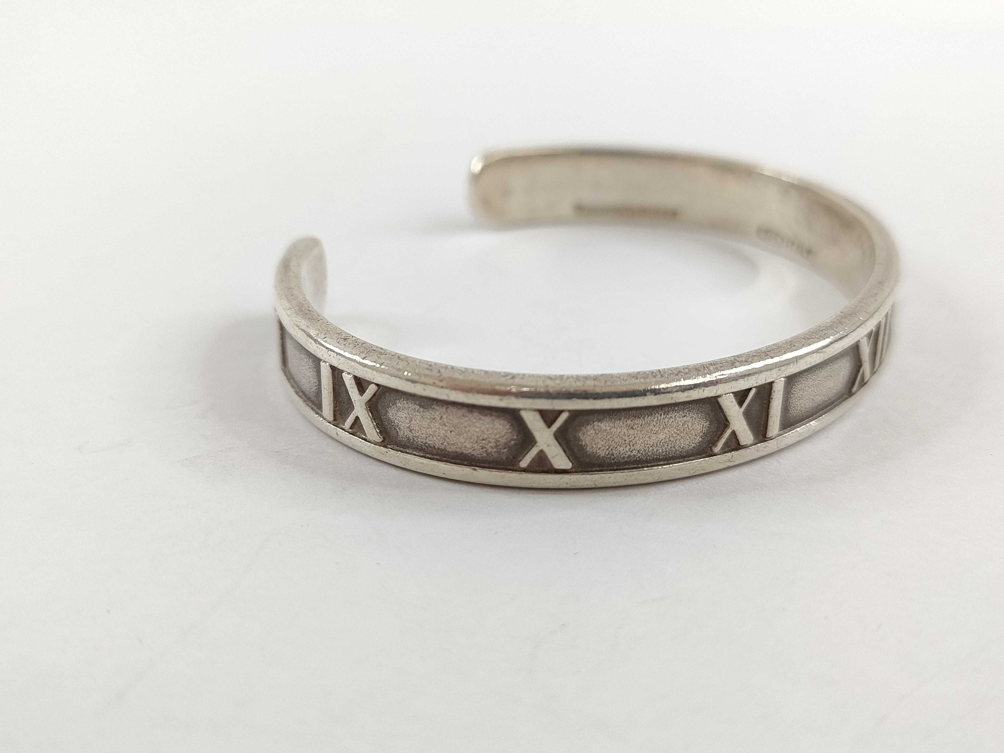 【水曜終了】(10221_0452)Tiffany&Co. アトラス アトラス SV925 21.8g ブレスレット・バングル
