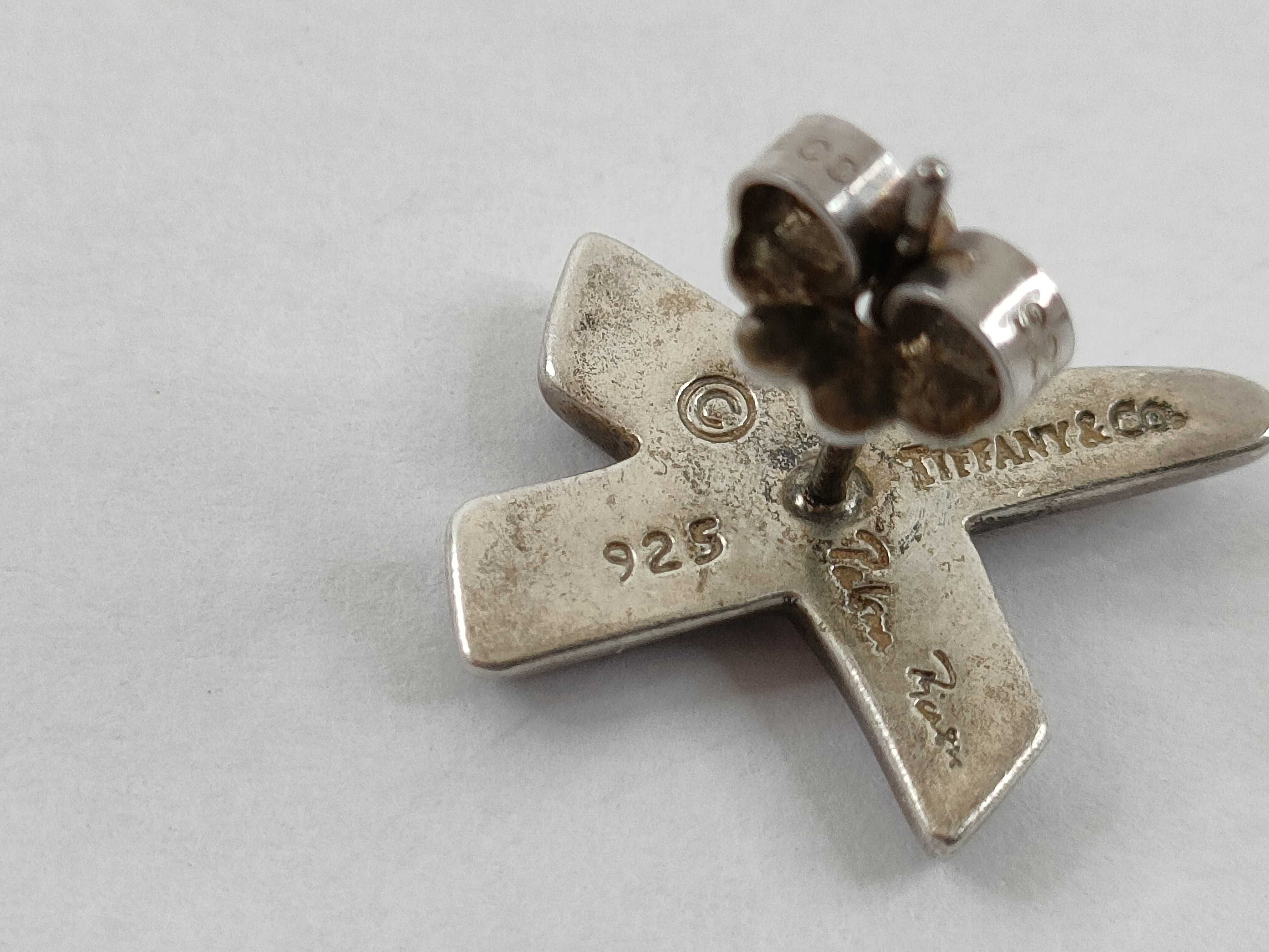 【水曜終了】(10221_0454)Tiffany&Co. クロスモチーフ パロマピカソ SV925 3.5g ピアス