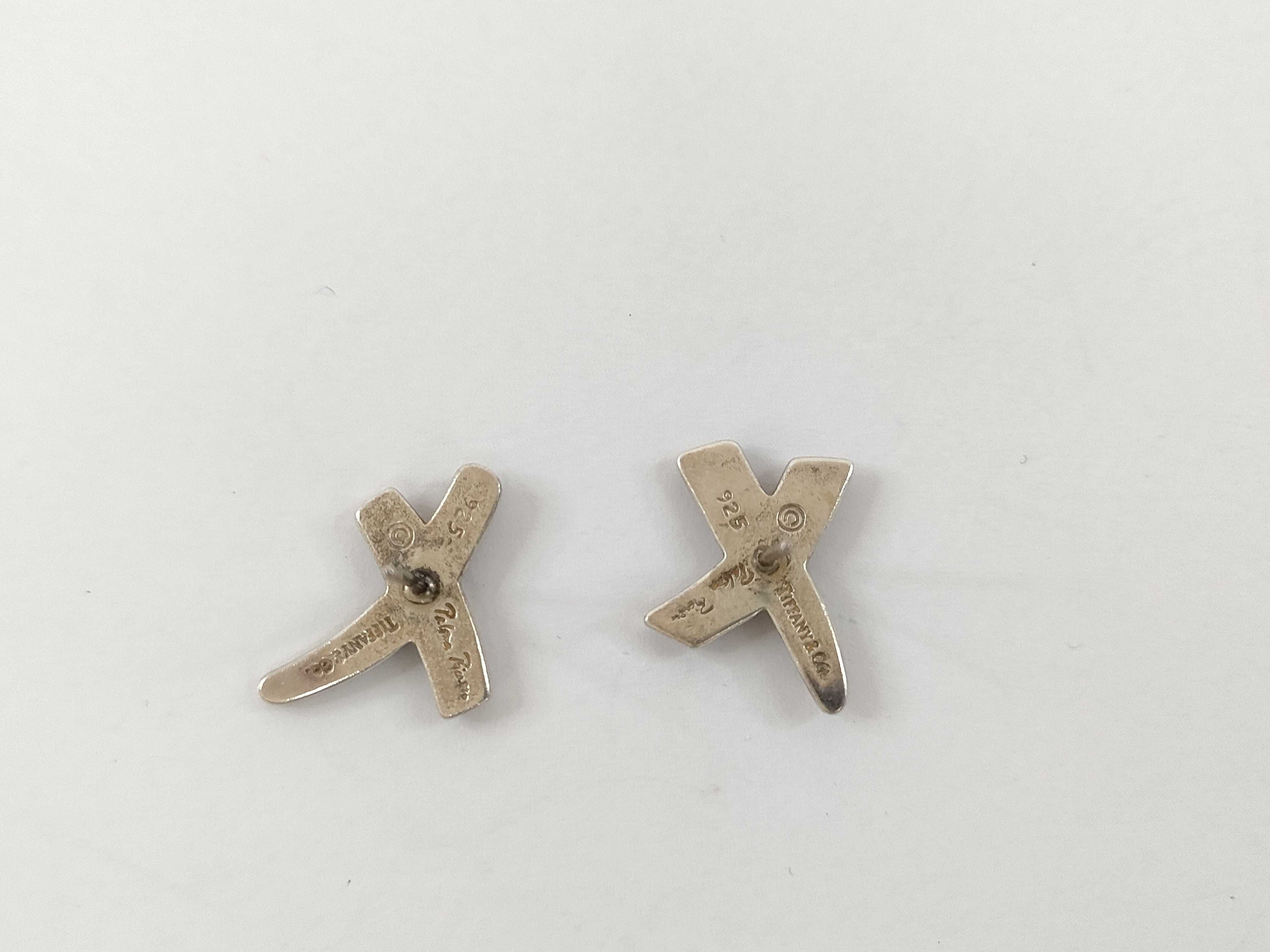 【水曜終了】(10221_0454)Tiffany&Co. クロスモチーフ パロマピカソ SV925 3.5g ピアス