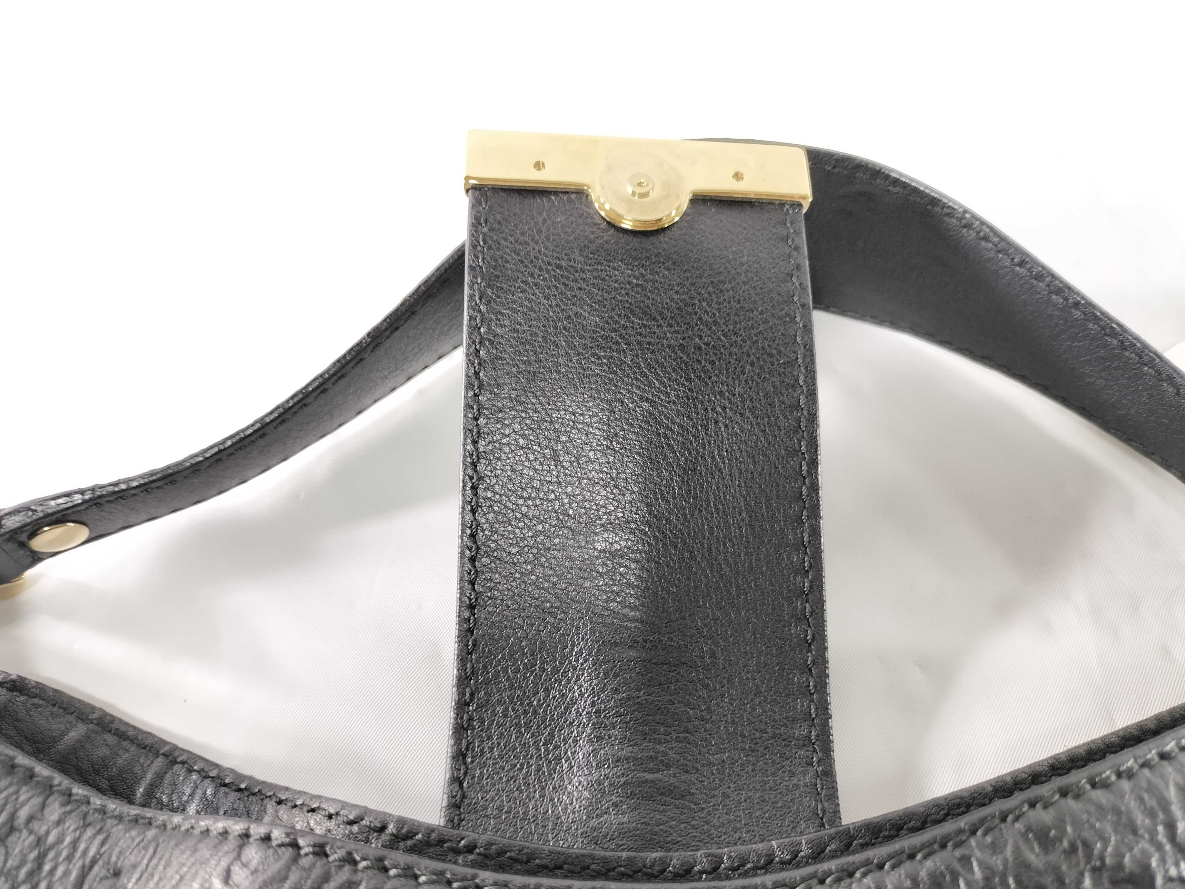 【水曜終了】(10219_0038)GUCCI グッチシマ ＠233604 黒 セミショルダー ショルダーバッグ