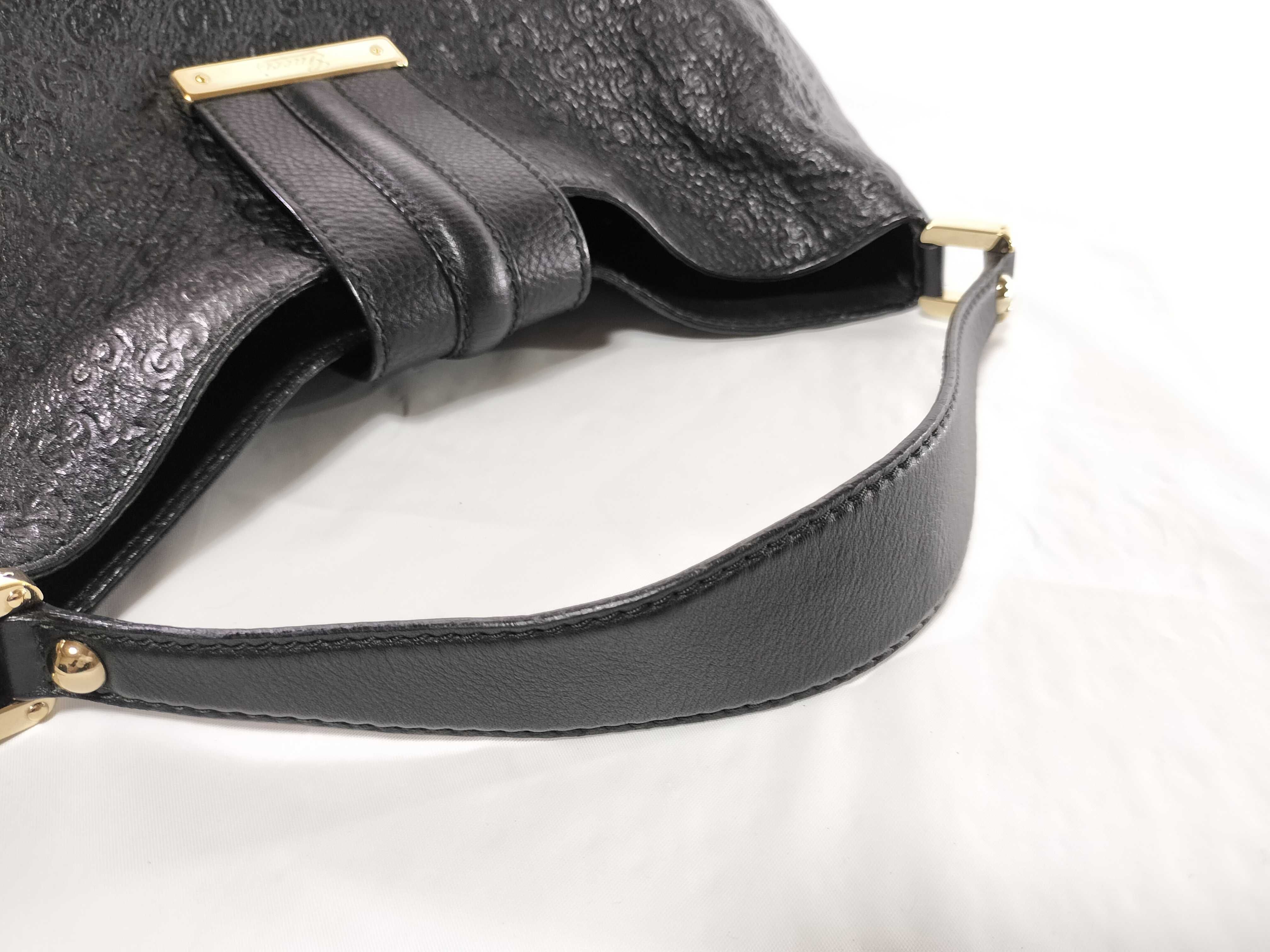 【水曜終了】(10219_0038)GUCCI グッチシマ ＠233604 黒 セミショルダー ショルダーバッグ