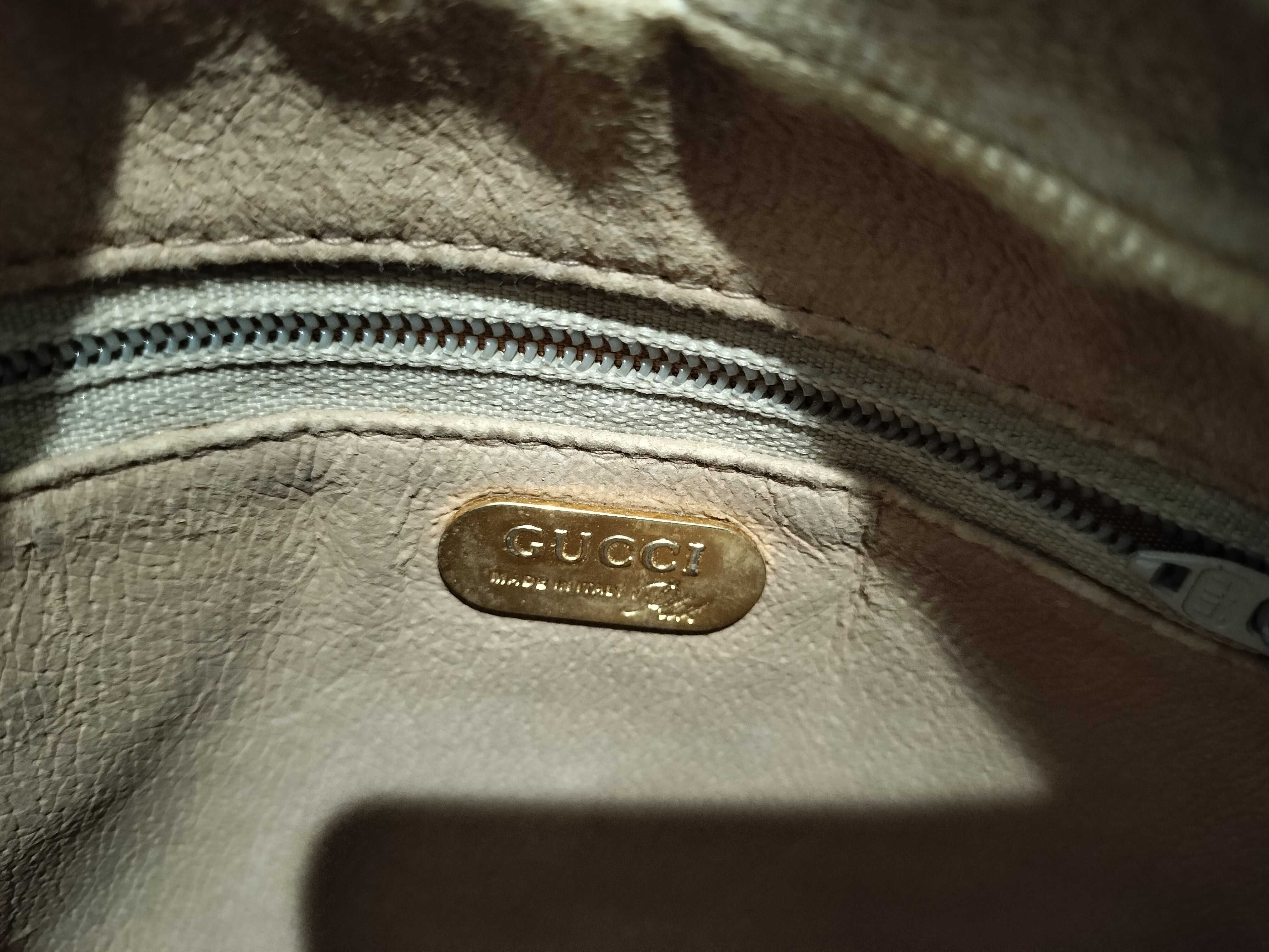 【水曜終了】(10230_0027)GUCCI ヴィンテージ グッチプラス PVC セカンドバッグ ショルダーバッグ