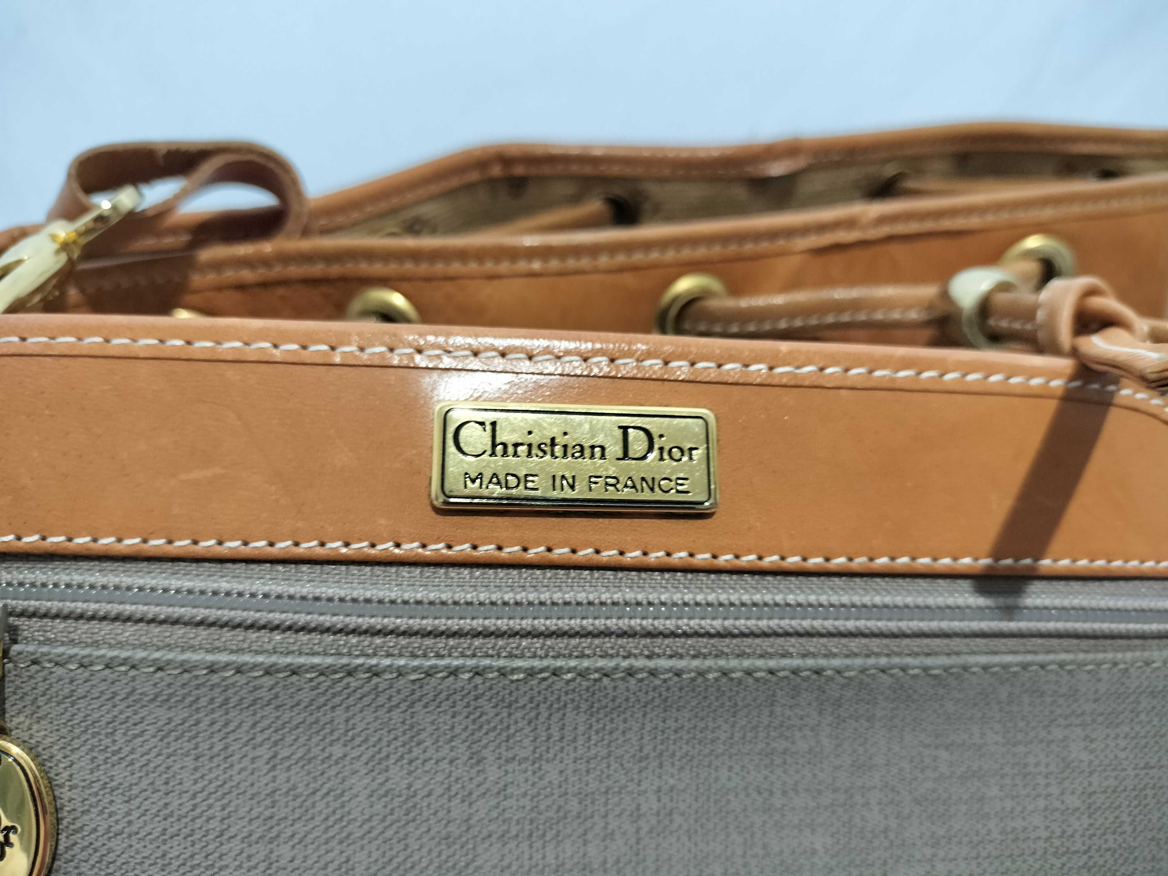 【水曜終了】(10220_0480)Dior ヴィンテージ 巾着 ポーチ付き ショルダーバッグ