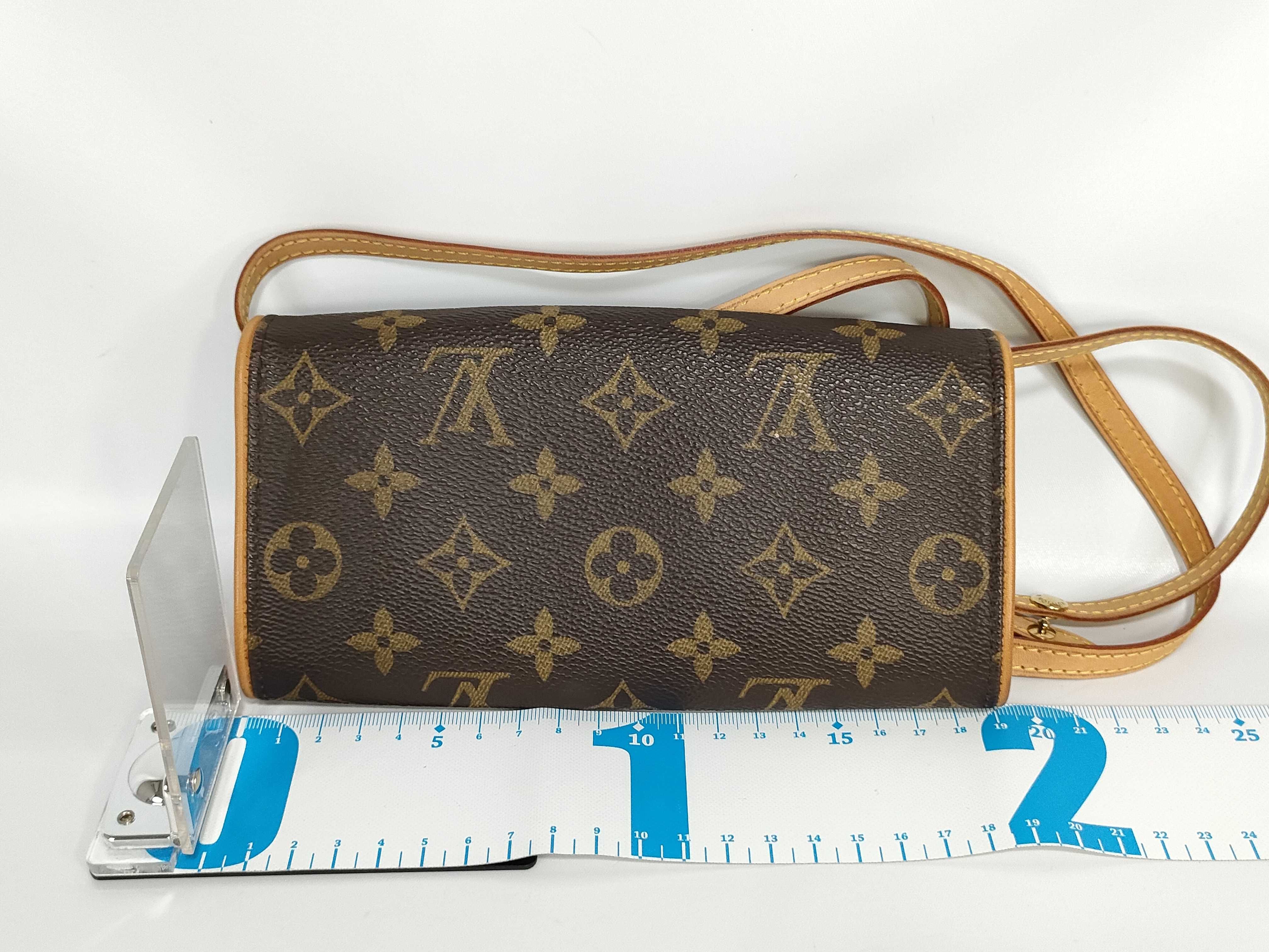 【水曜終了】(10218_0066)LOUIS VUITTON モノグラム M51854 ポシェットツインPM ショルダーバッグ