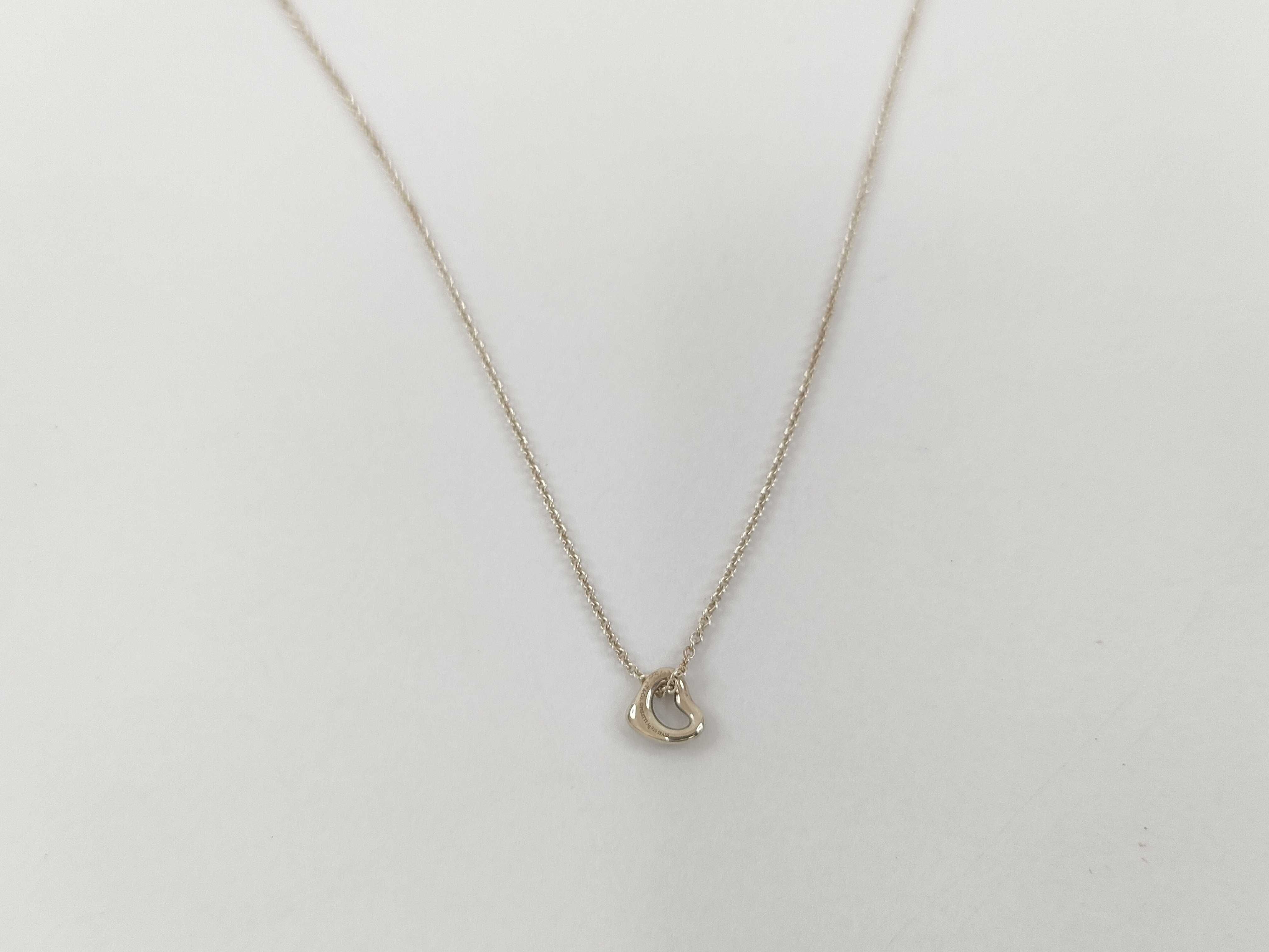 【水曜終了】(10221_0318)Tiffany&Co. オープンハート ミニオープンハート SV925 1.7g ネックレス