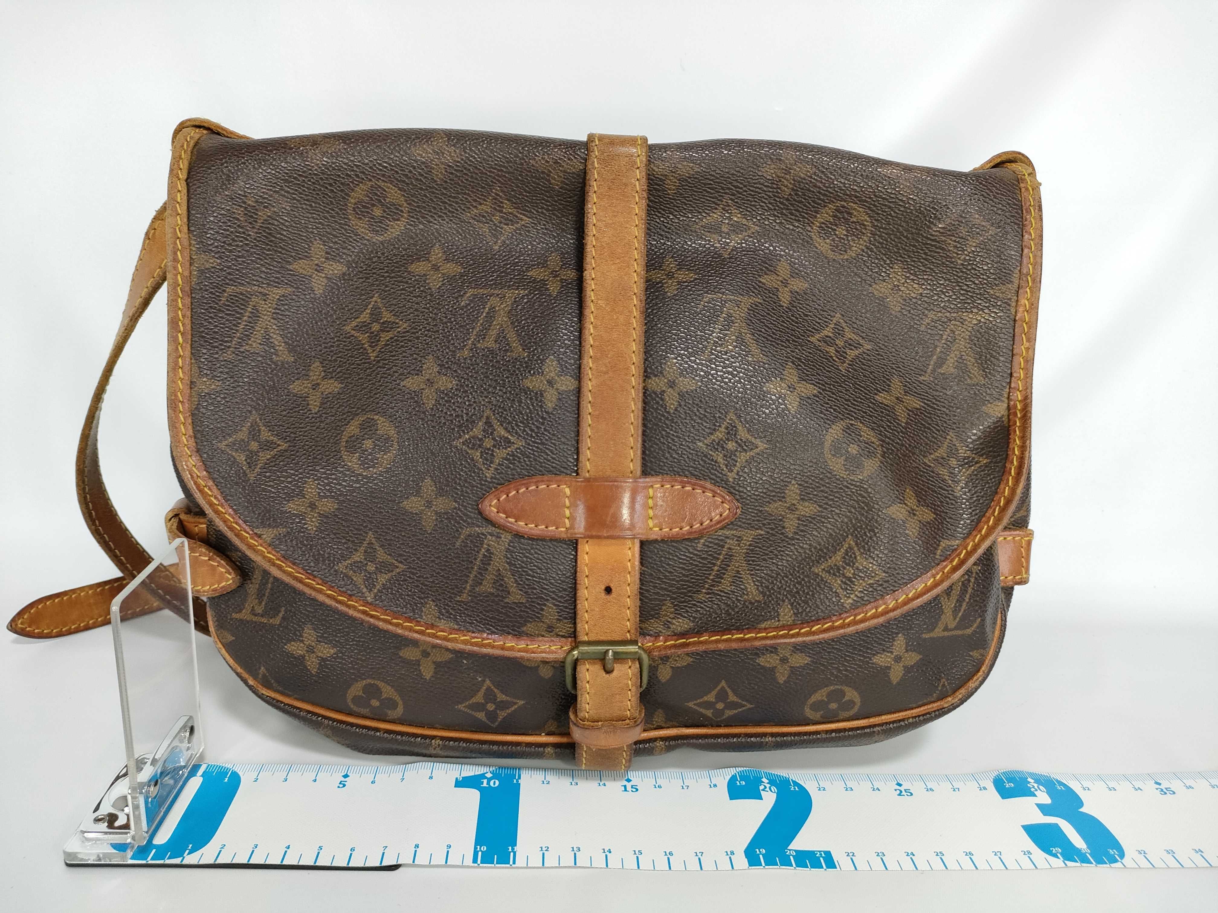 【水曜終了】(10229_0128)LOUIS VUITTON モノグラム ソミュール ショルダーバッグ
