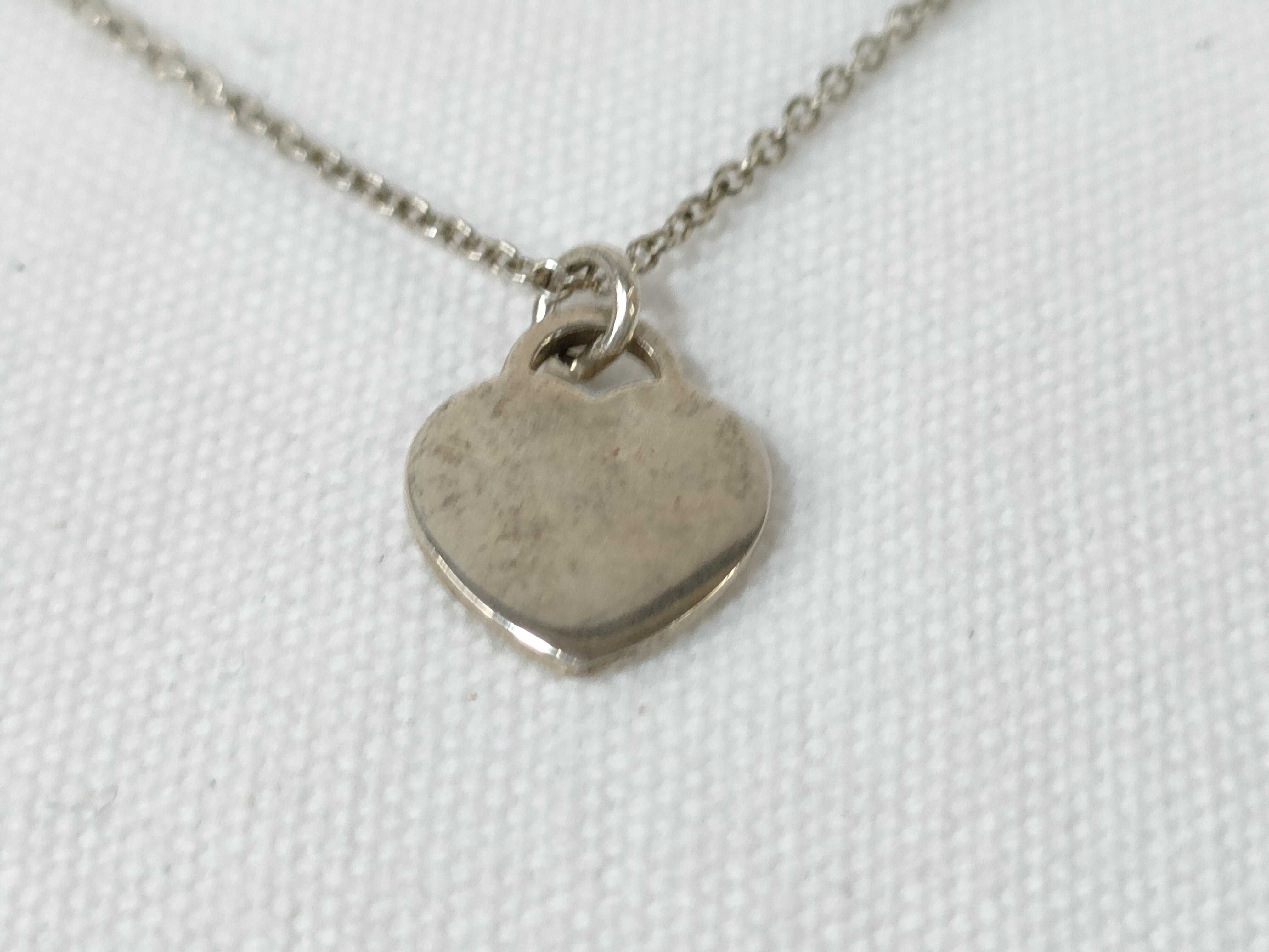 【水曜終了】(10221_0324)▼Tiffany&Co. ダブル ハートプレート ネックレス SV925 SV925 2.9g ネックレス