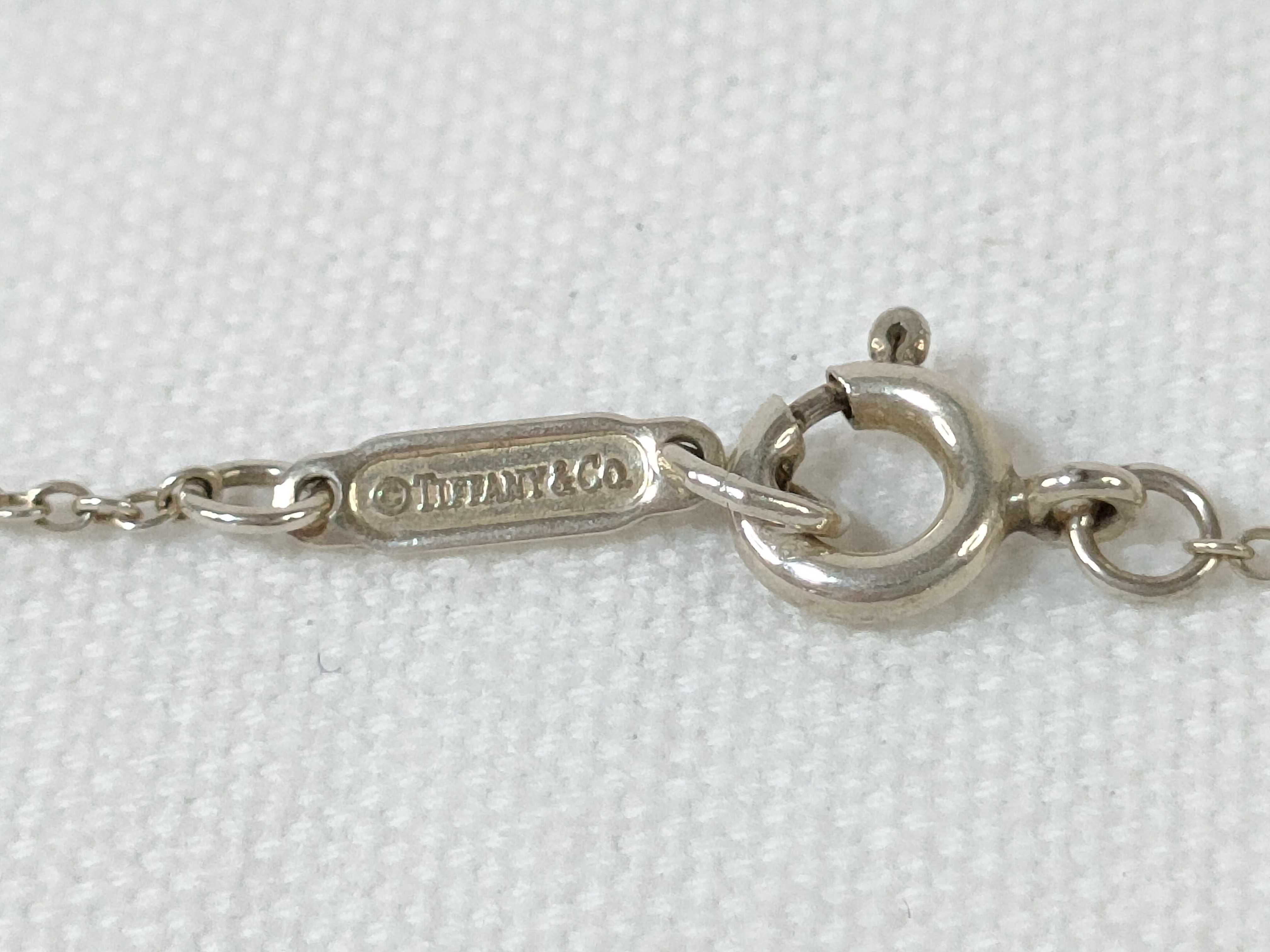 【水曜終了】(10221_0324)▼Tiffany&Co. ダブル ハートプレート ネックレス SV925 SV925 2.9g ネックレス