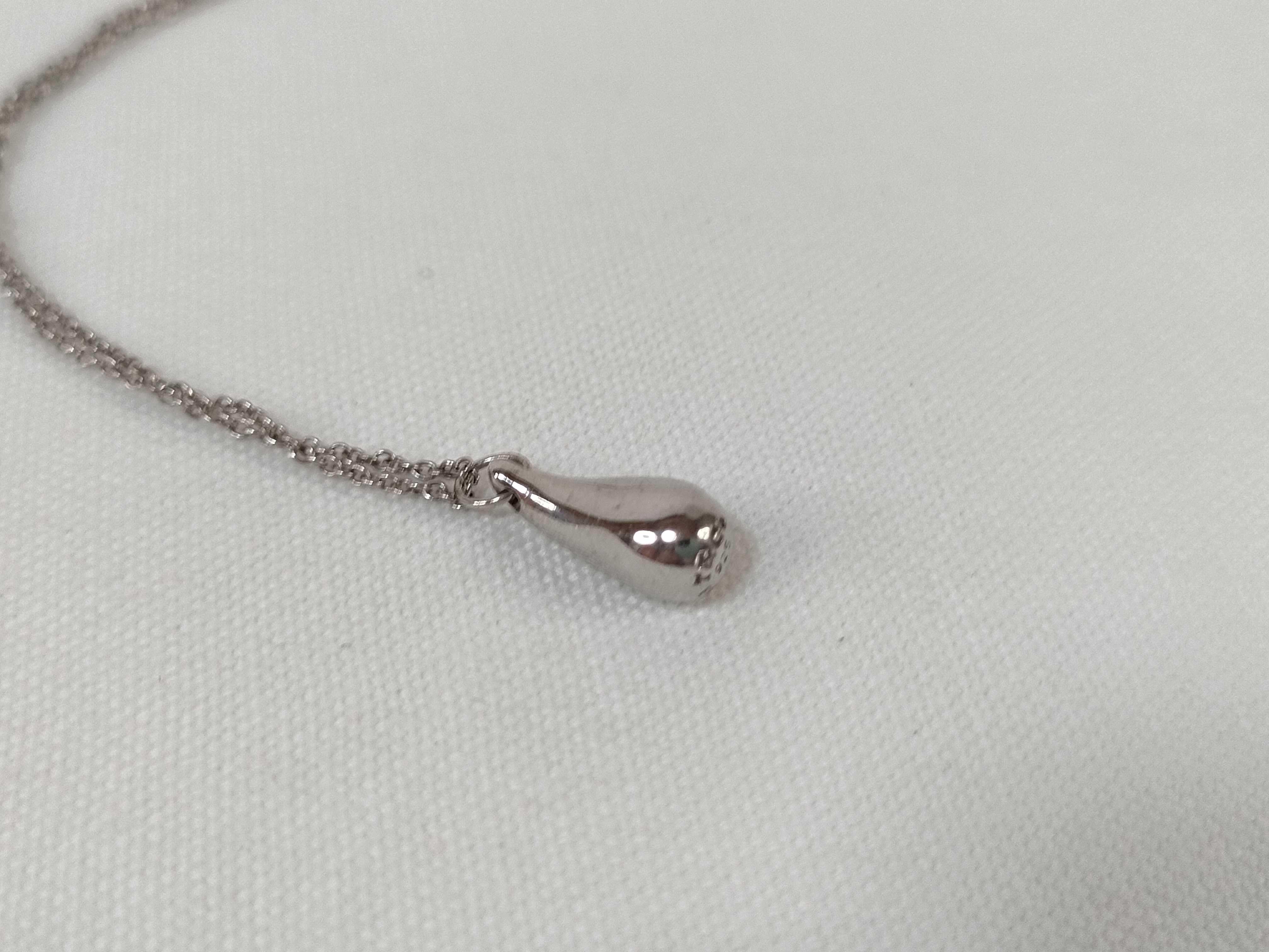【水曜終了】(10221_0313)Tiffany&Co. ティアドロップ 925 ネックレス