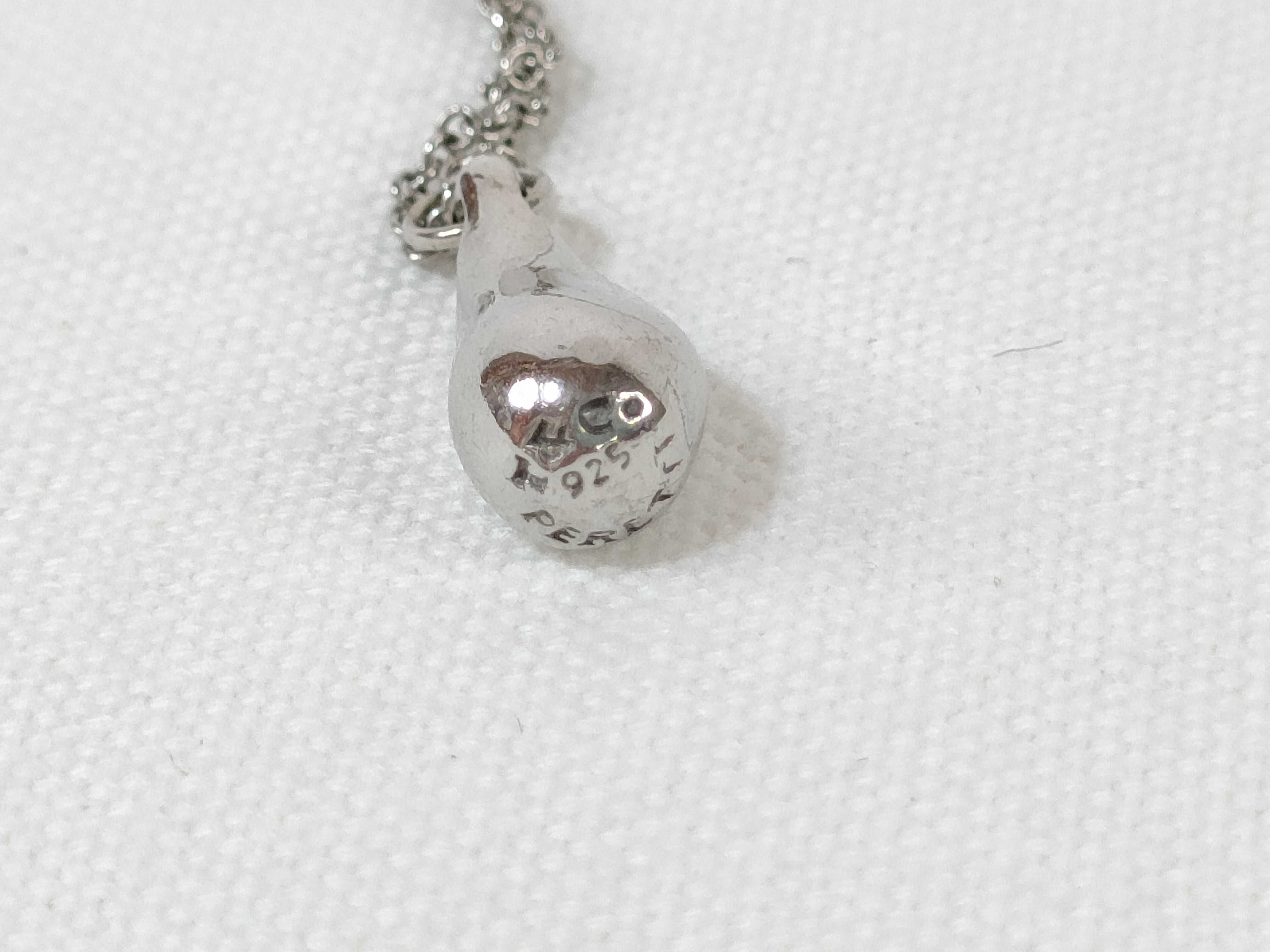 【水曜終了】(10221_0313)Tiffany&Co. ティアドロップ 925 ネックレス