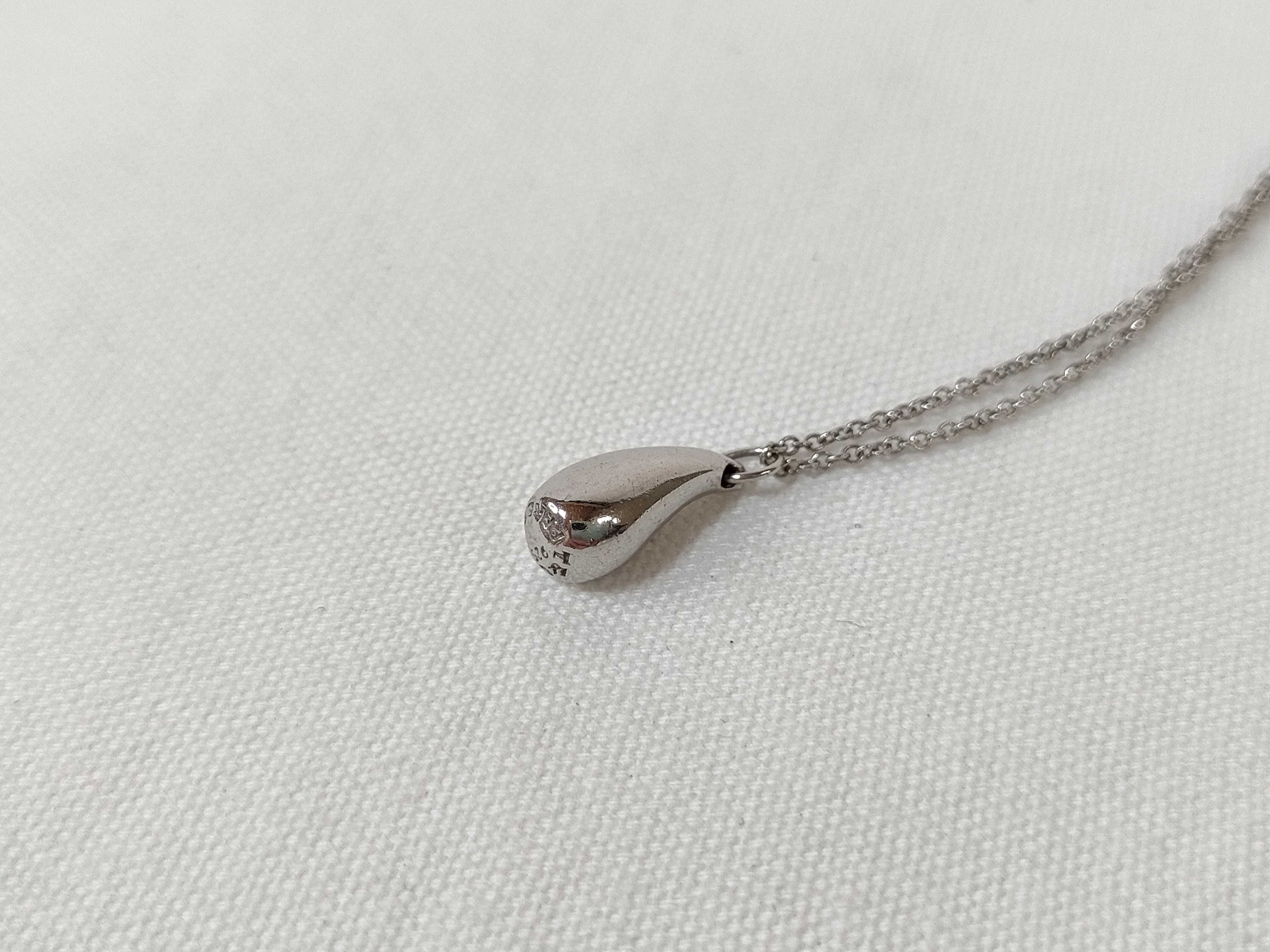 【水曜終了】(10221_0313)Tiffany&Co. ティアドロップ 925 ネックレス
