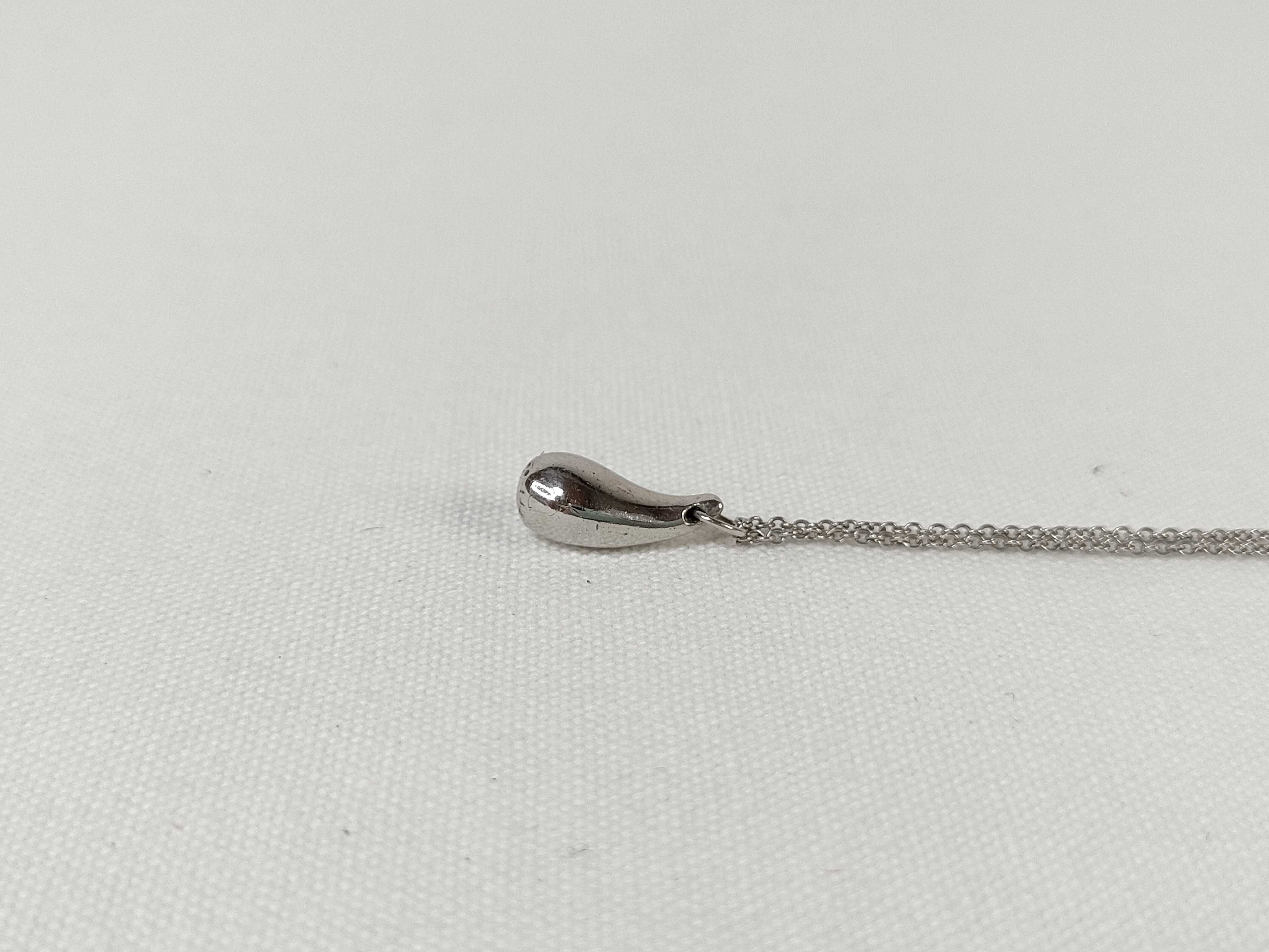 【水曜終了】(10221_0313)Tiffany&Co. ティアドロップ 925 ネックレス