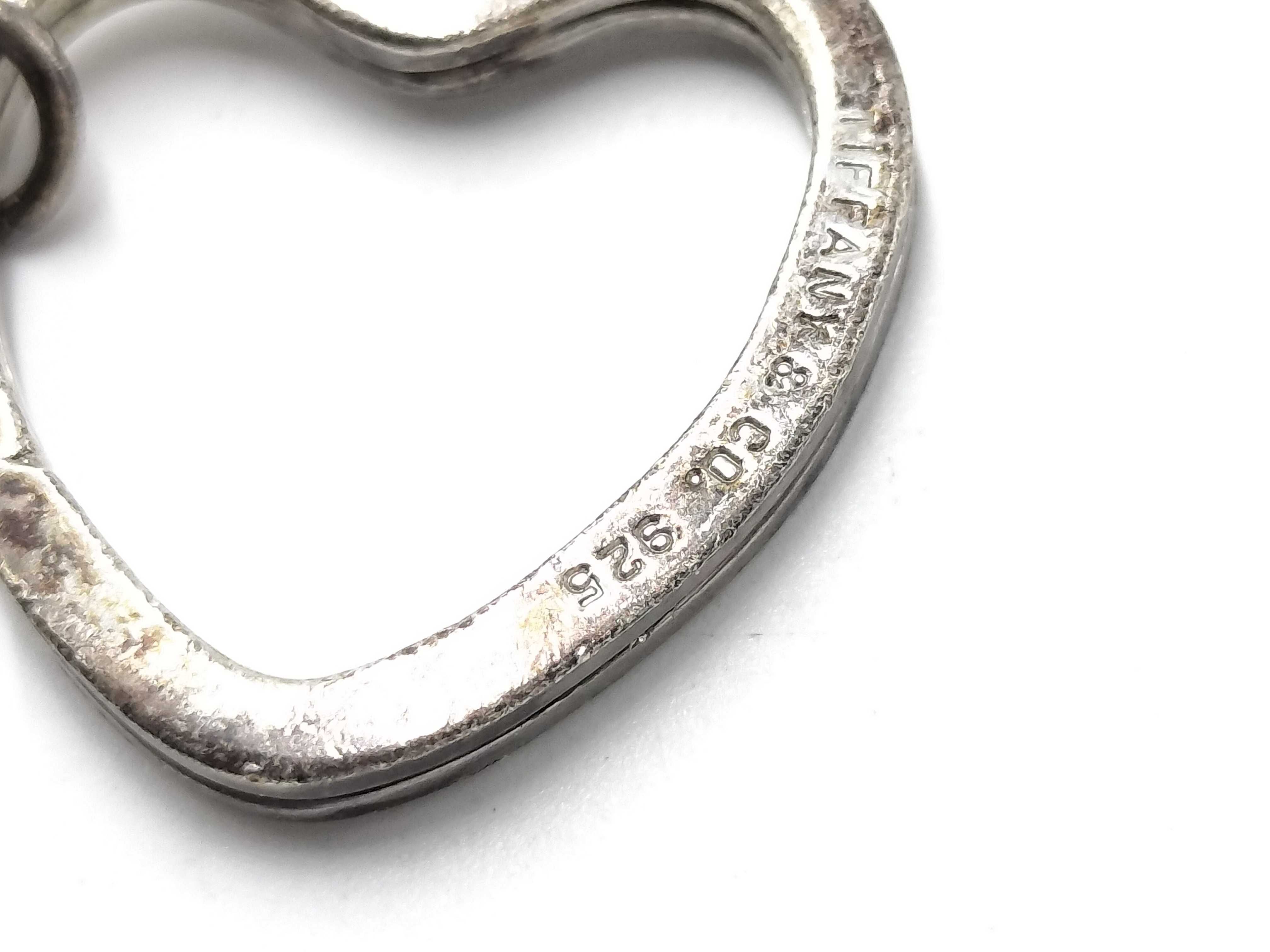 【水曜終了】(10221_0322)Tiffany&Co. 925 キーリング ハート キーケース・キーホルダー