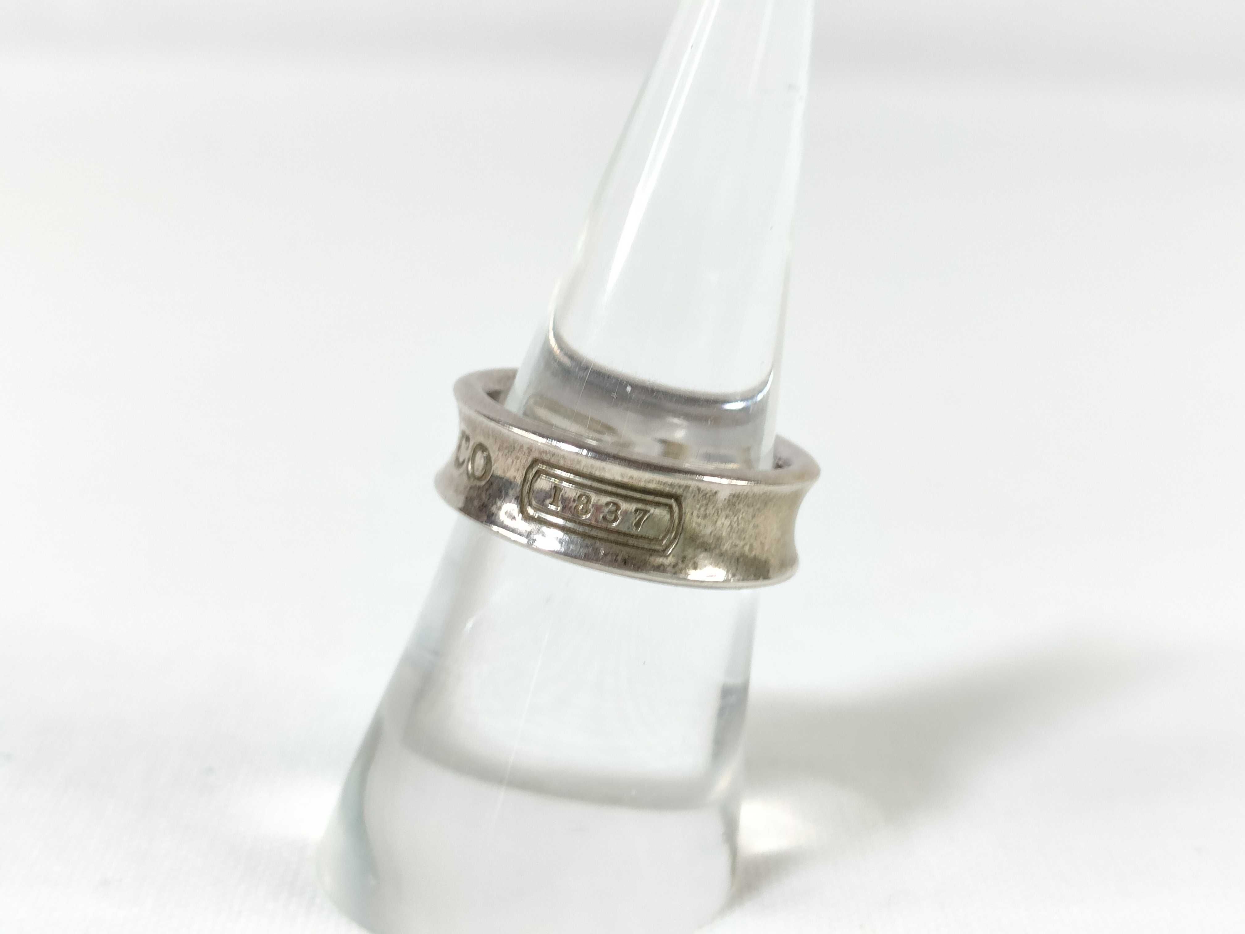 【水曜終了】(10221_0378)Tiffany&Co. 1837 ナローリング 925 SV925 7.0g リング