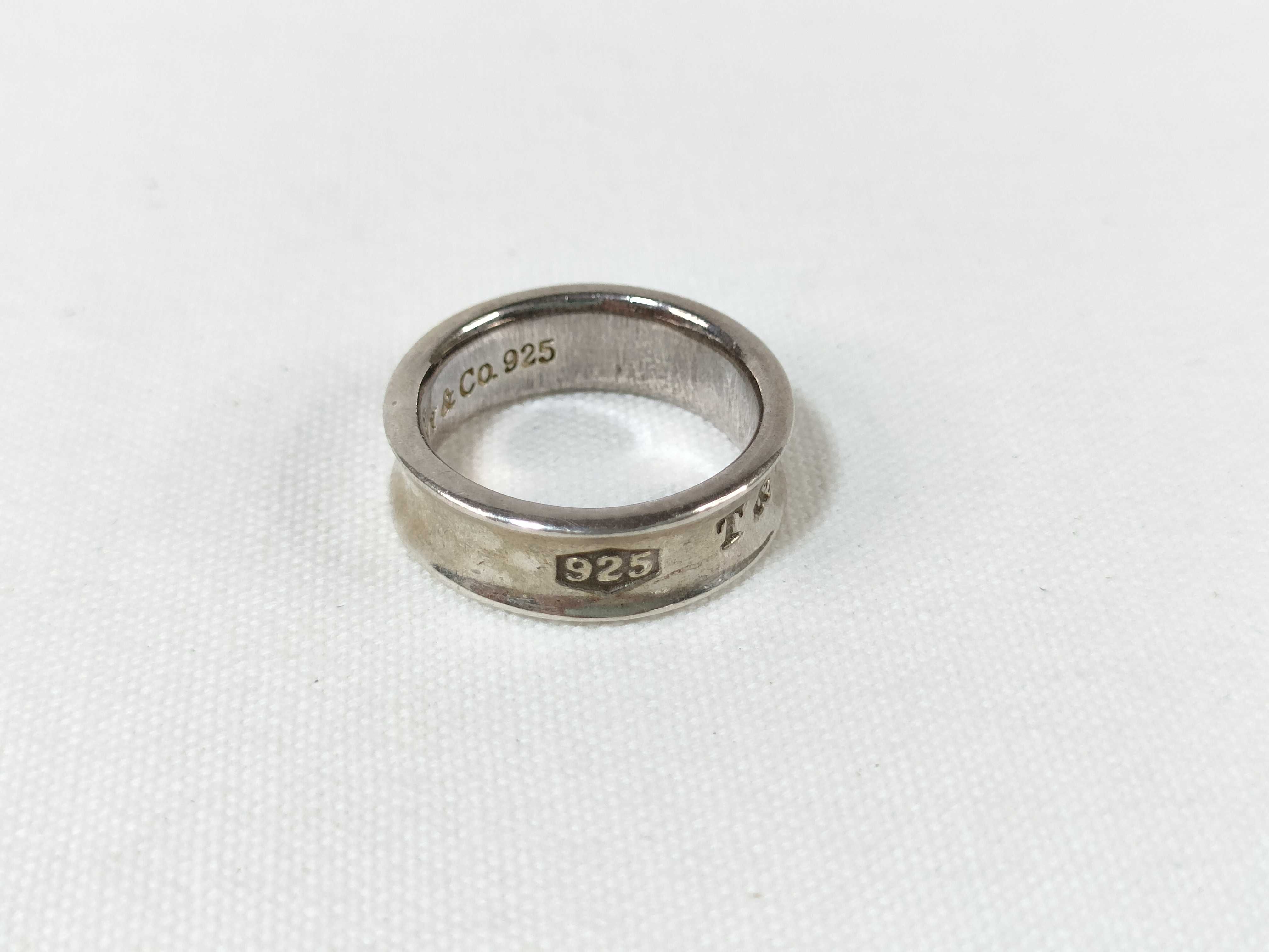【水曜終了】(10221_0378)Tiffany&Co. 1837 ナローリング 925 SV925 7.0g リング
