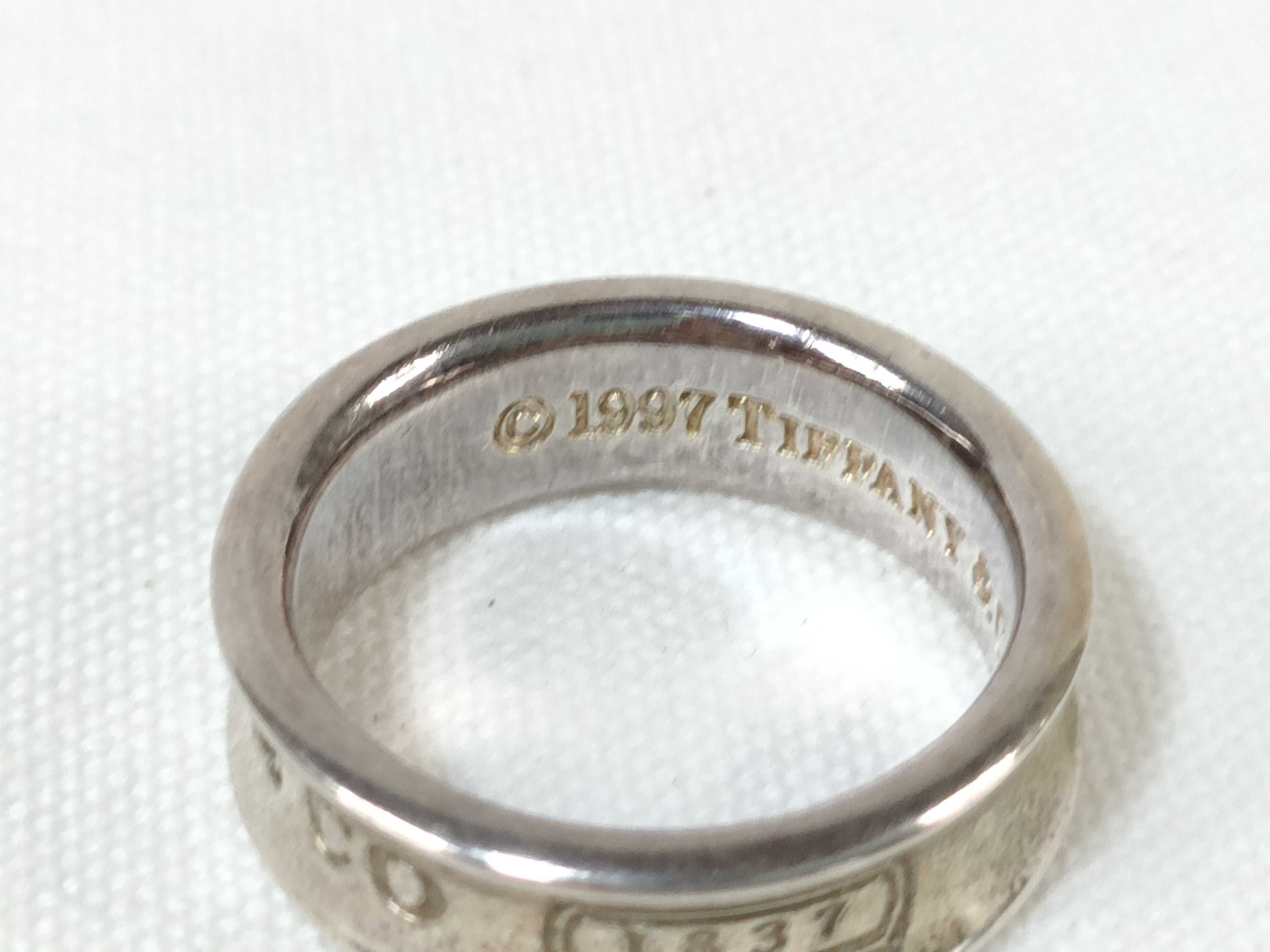 【水曜終了】(10221_0378)Tiffany&Co. 1837 ナローリング 925 SV925 7.0g リング