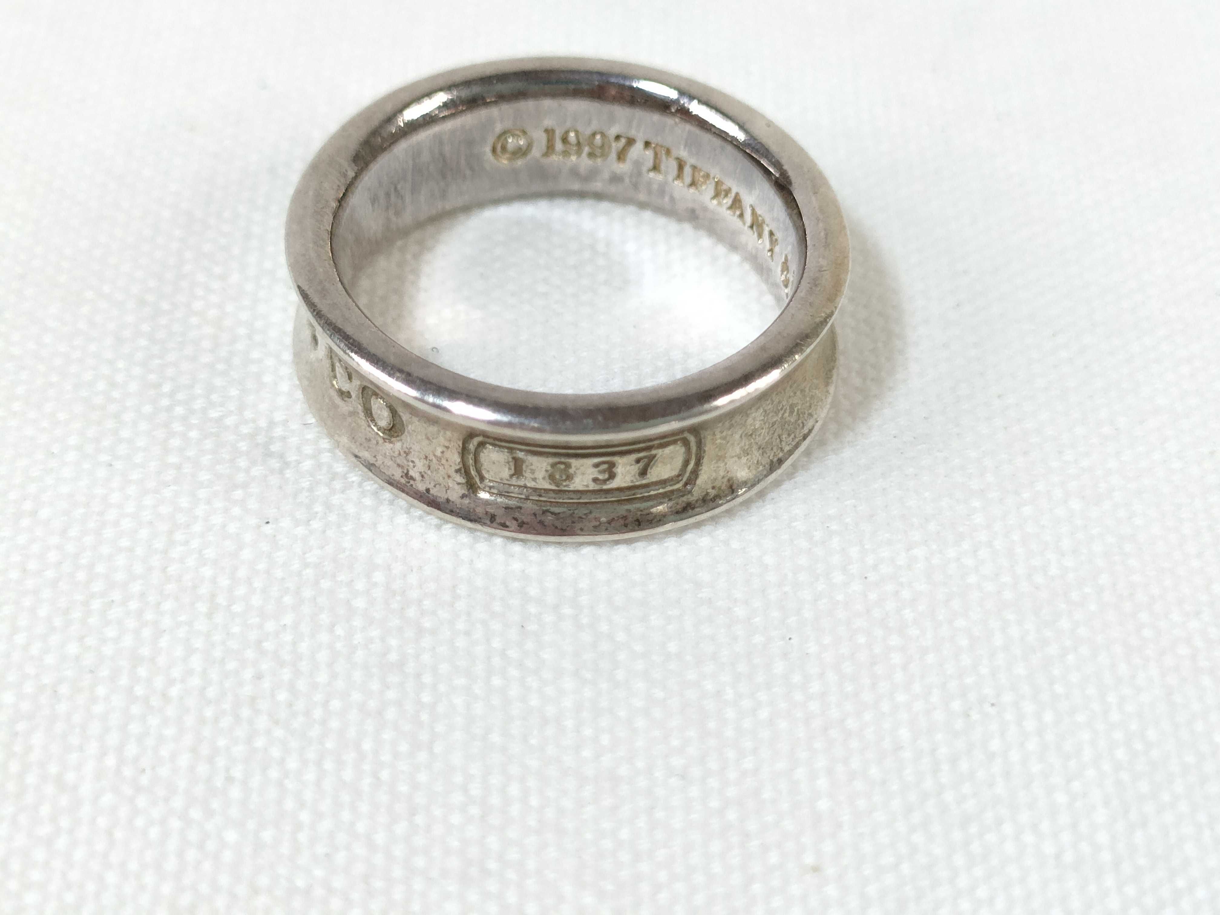 【水曜終了】(10221_0378)Tiffany&Co. 1837 ナローリング 925 SV925 7.0g リング
