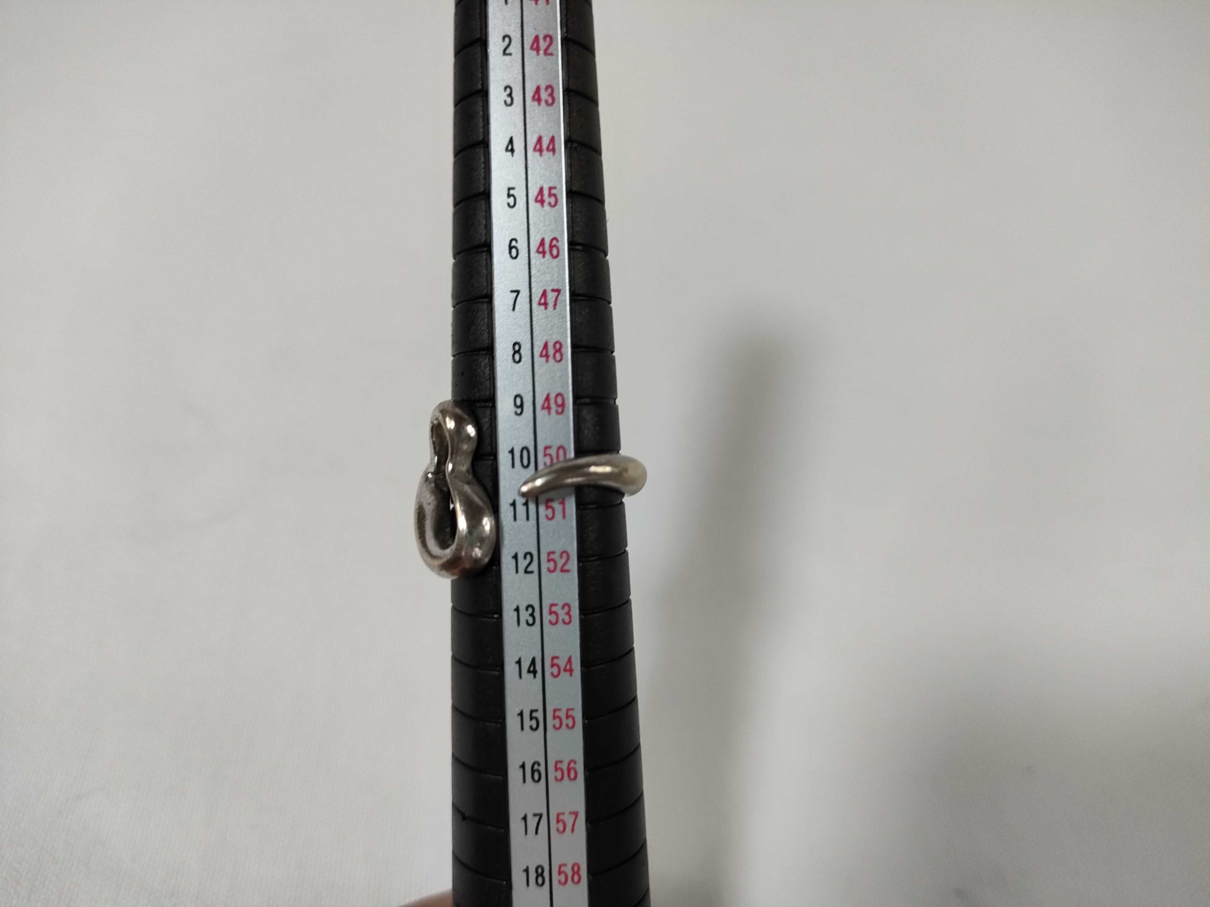 【水曜終了】(10221_0379)Tiffany&Co. オープンハート リング SV925 4.4g リング