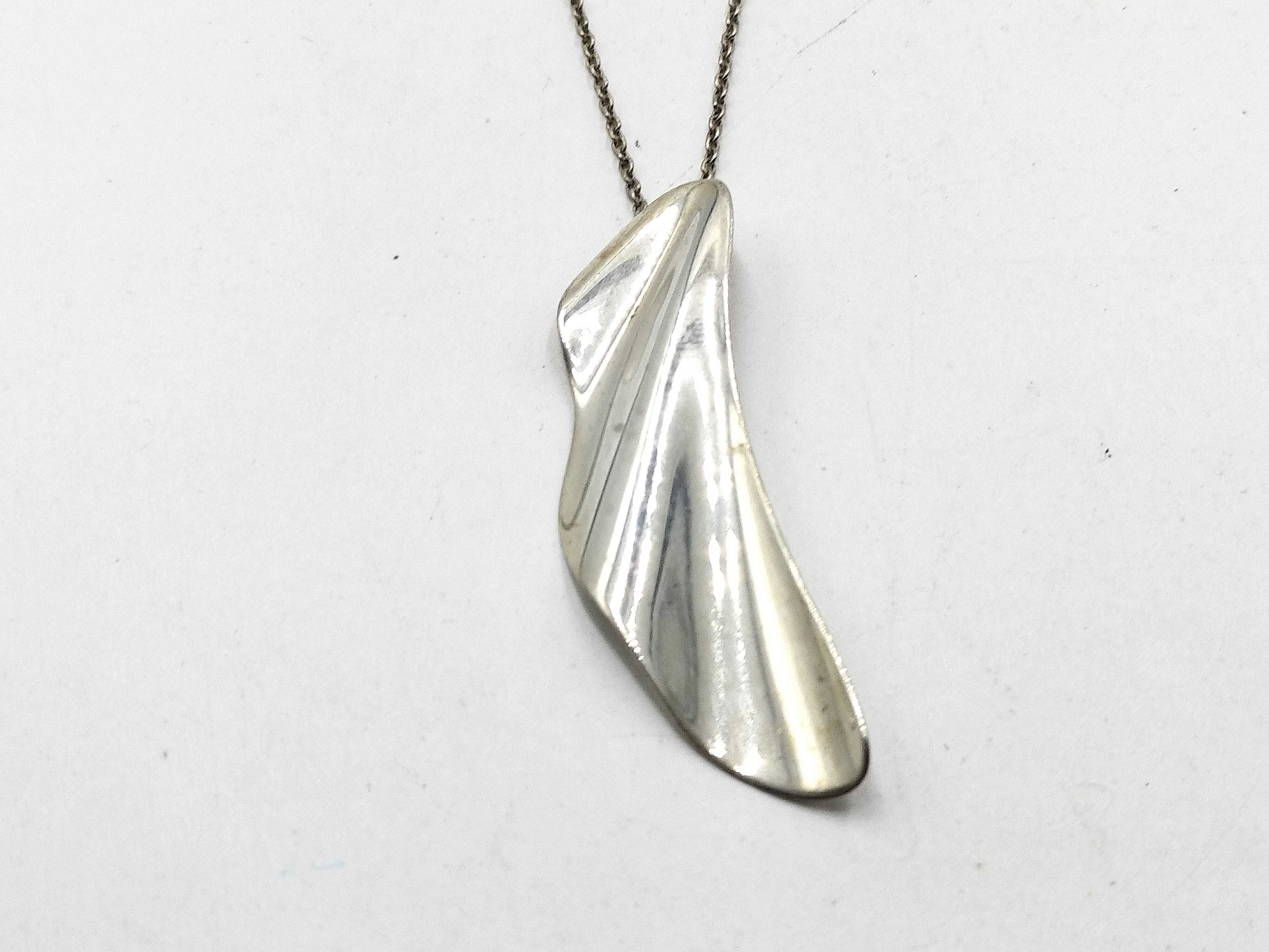 【水曜終了】(10221_0380)Tiffany&Co. 925 フェザー ネックレス ネックレス