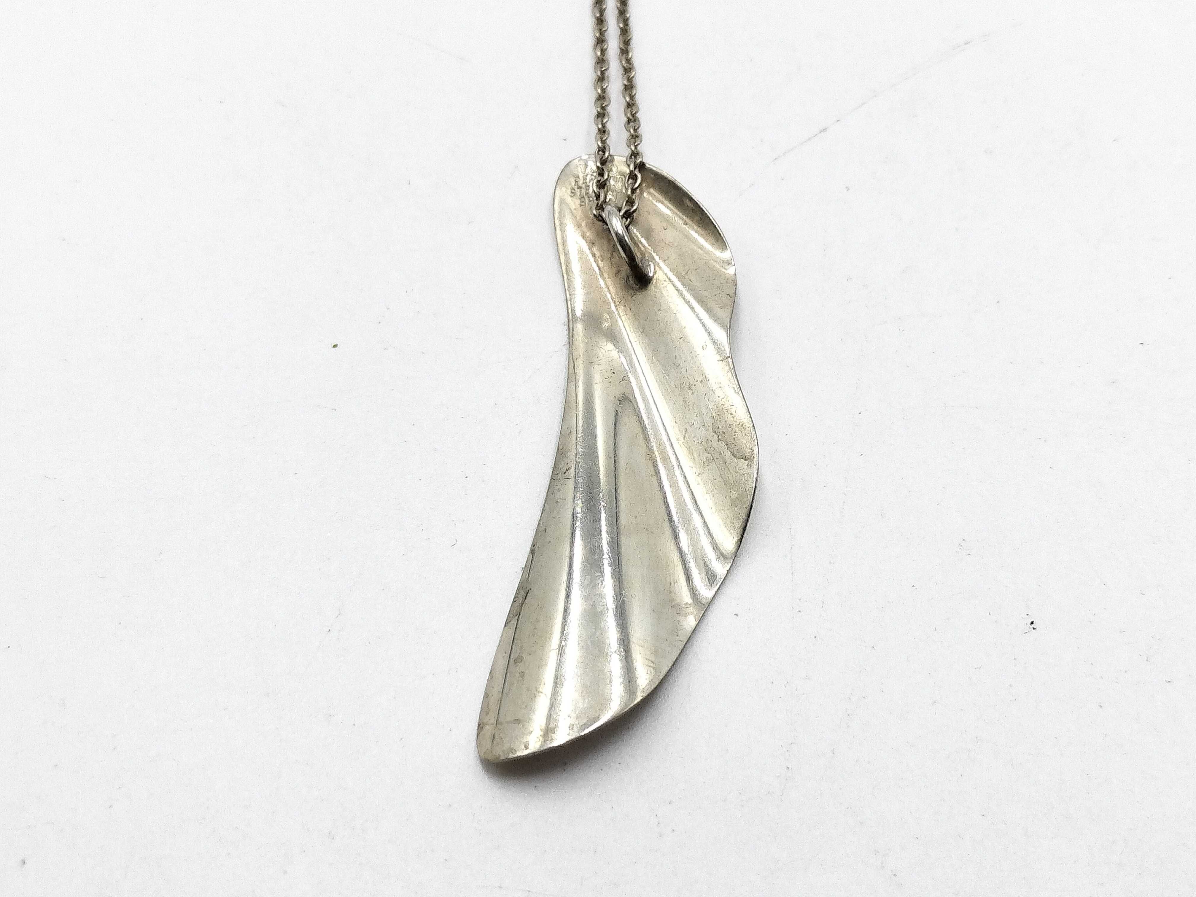 【水曜終了】(10221_0380)Tiffany&Co. 925 フェザー ネックレス ネックレス
