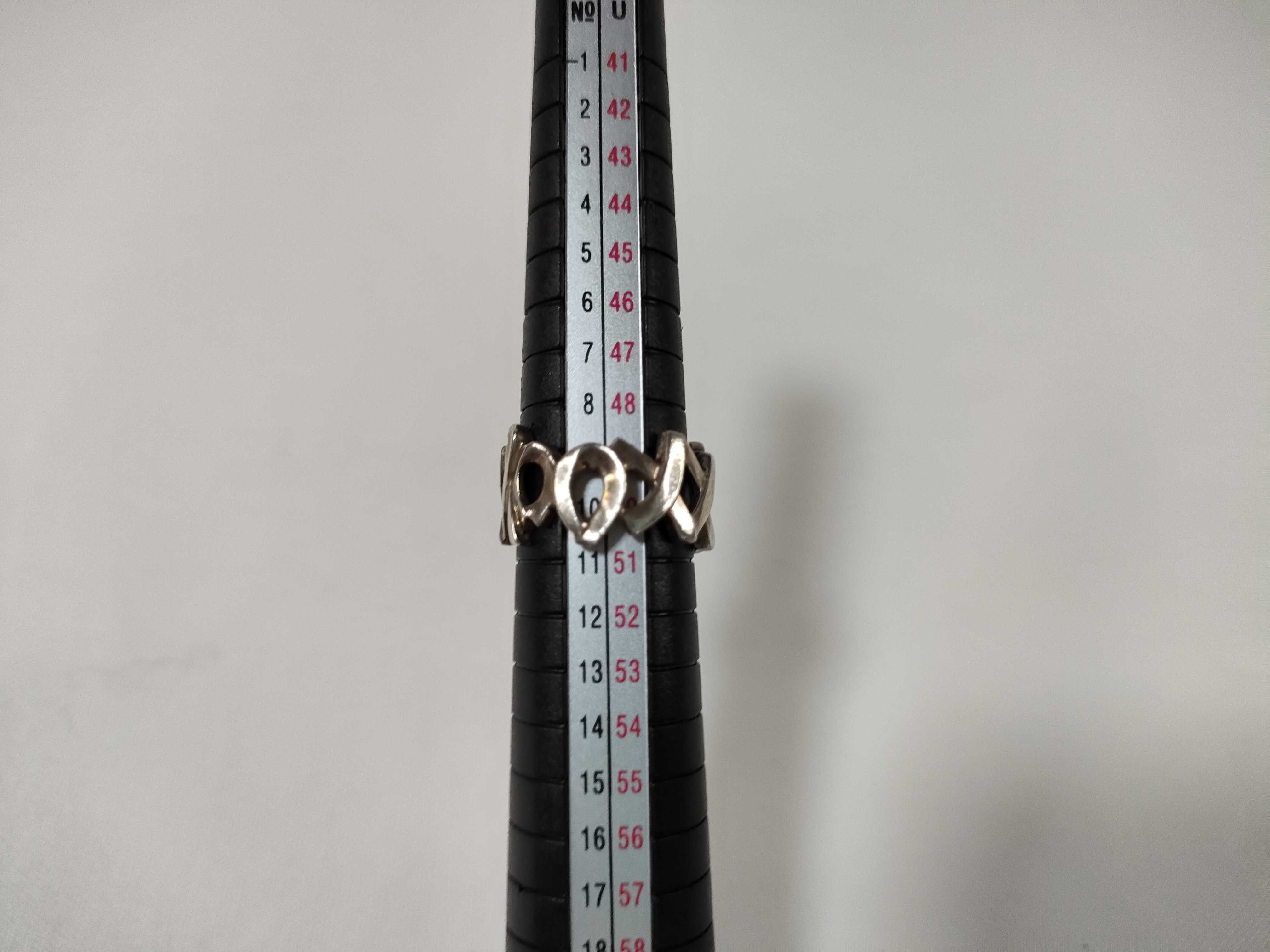 【水曜終了】(10221_0381)Tiffany&Co. ラブアンドキス XO リング SV925 3.9g リング