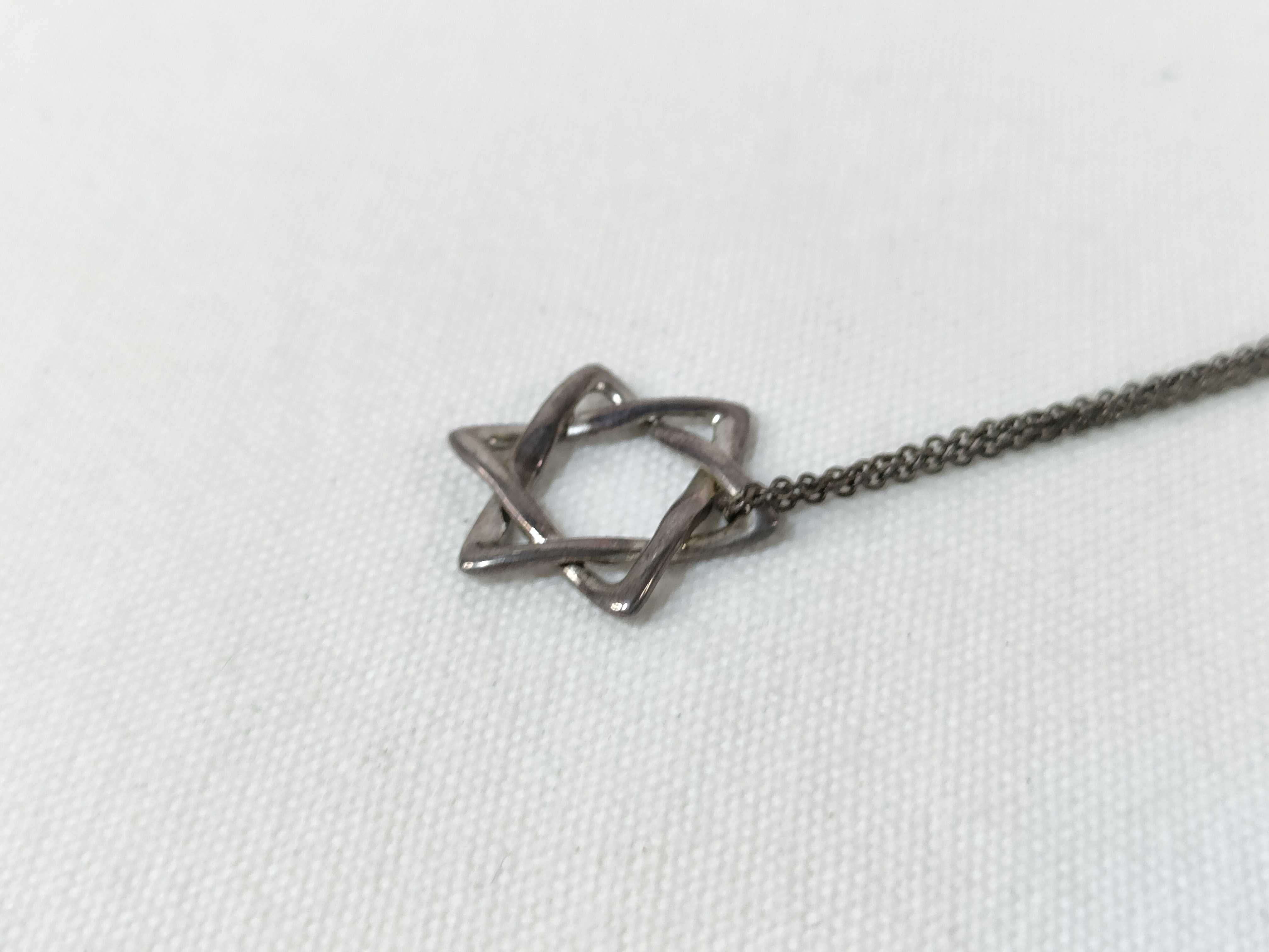 【水曜終了】(10221_0384)Tiffany&Co. スターオブダビデ SV925 2.6g ネックレス