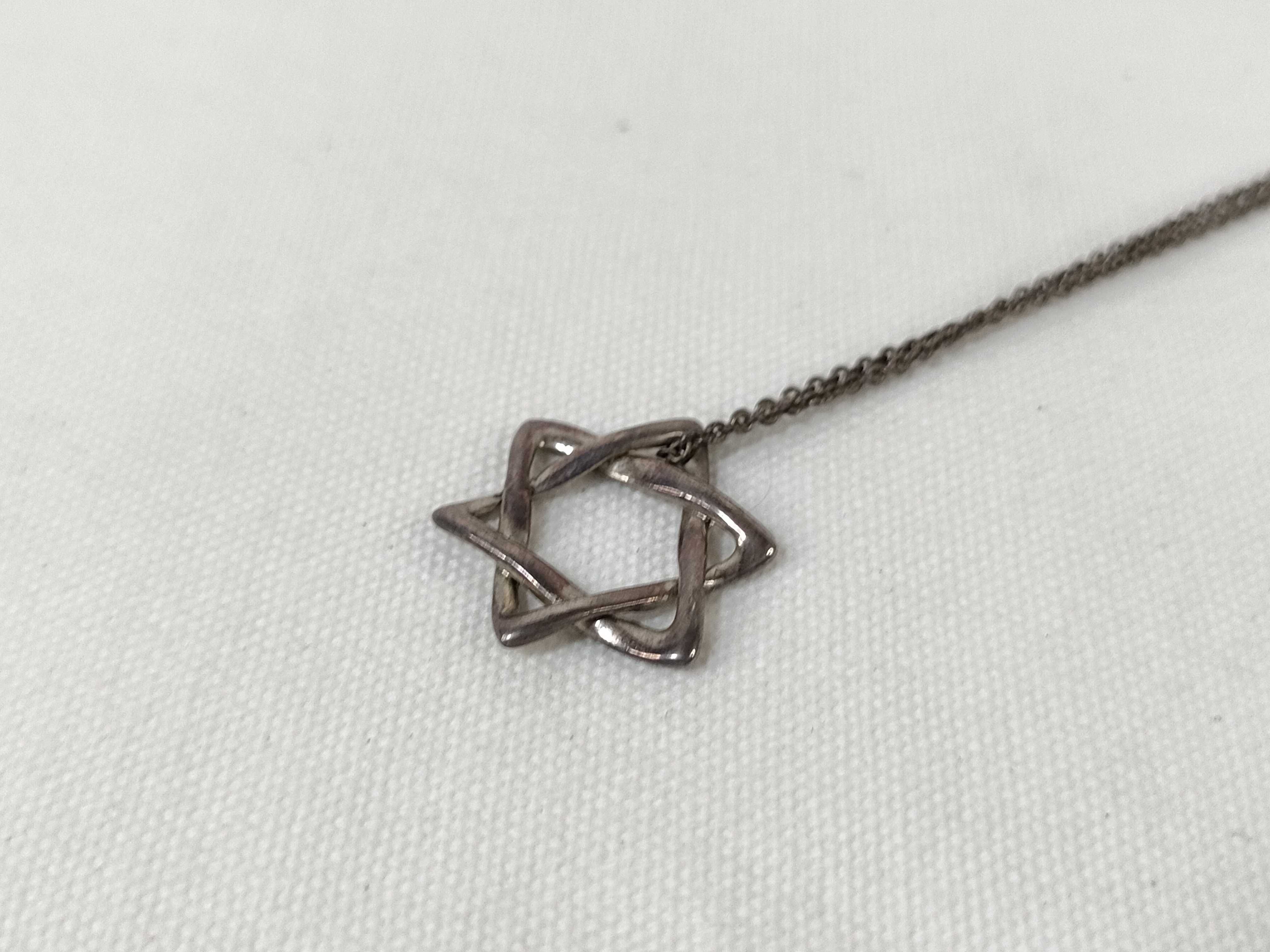 【水曜終了】(10221_0384)Tiffany&Co. スターオブダビデ SV925 2.6g ネックレス