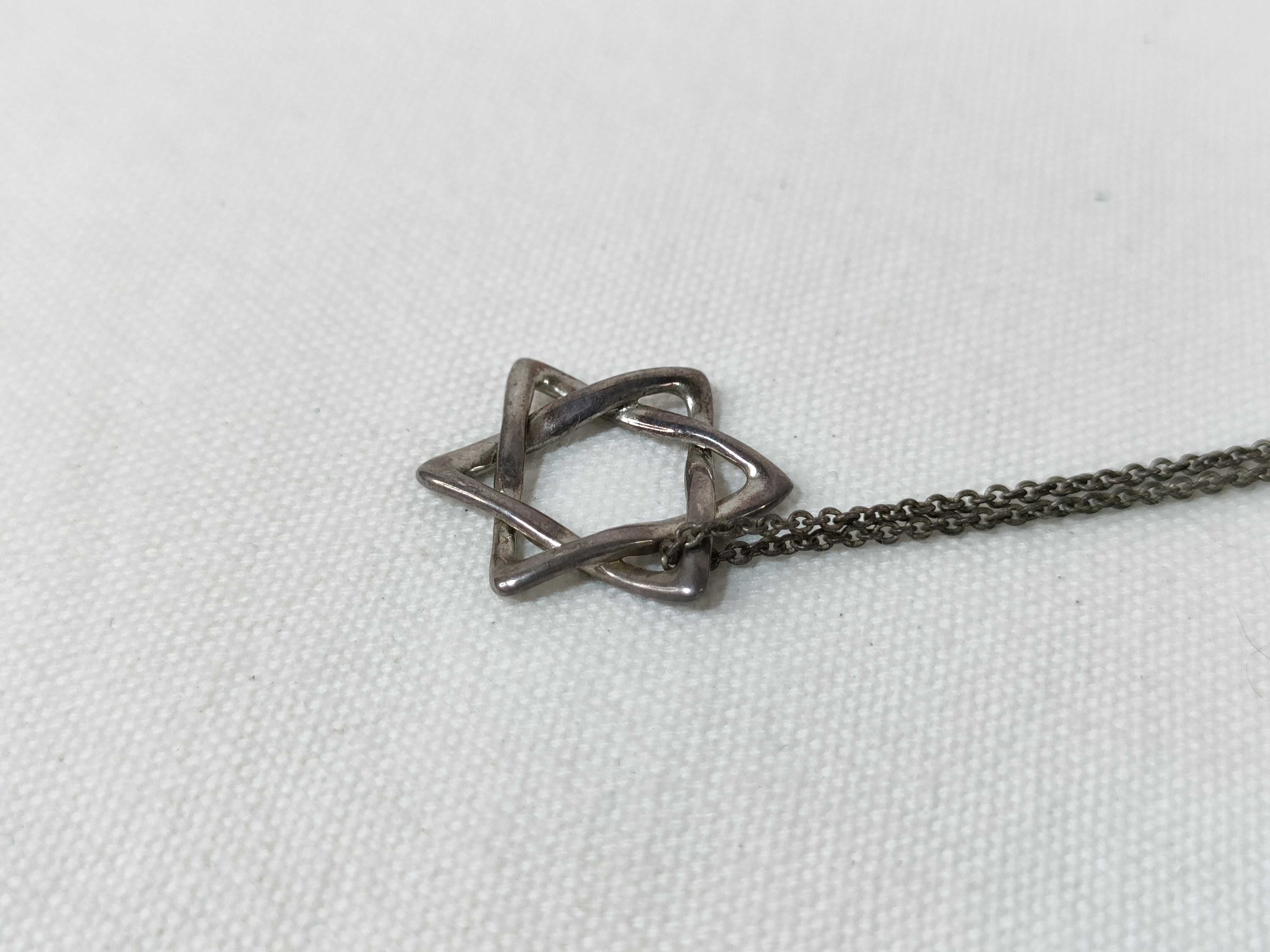 【水曜終了】(10221_0384)Tiffany&Co. スターオブダビデ SV925 2.6g ネックレス