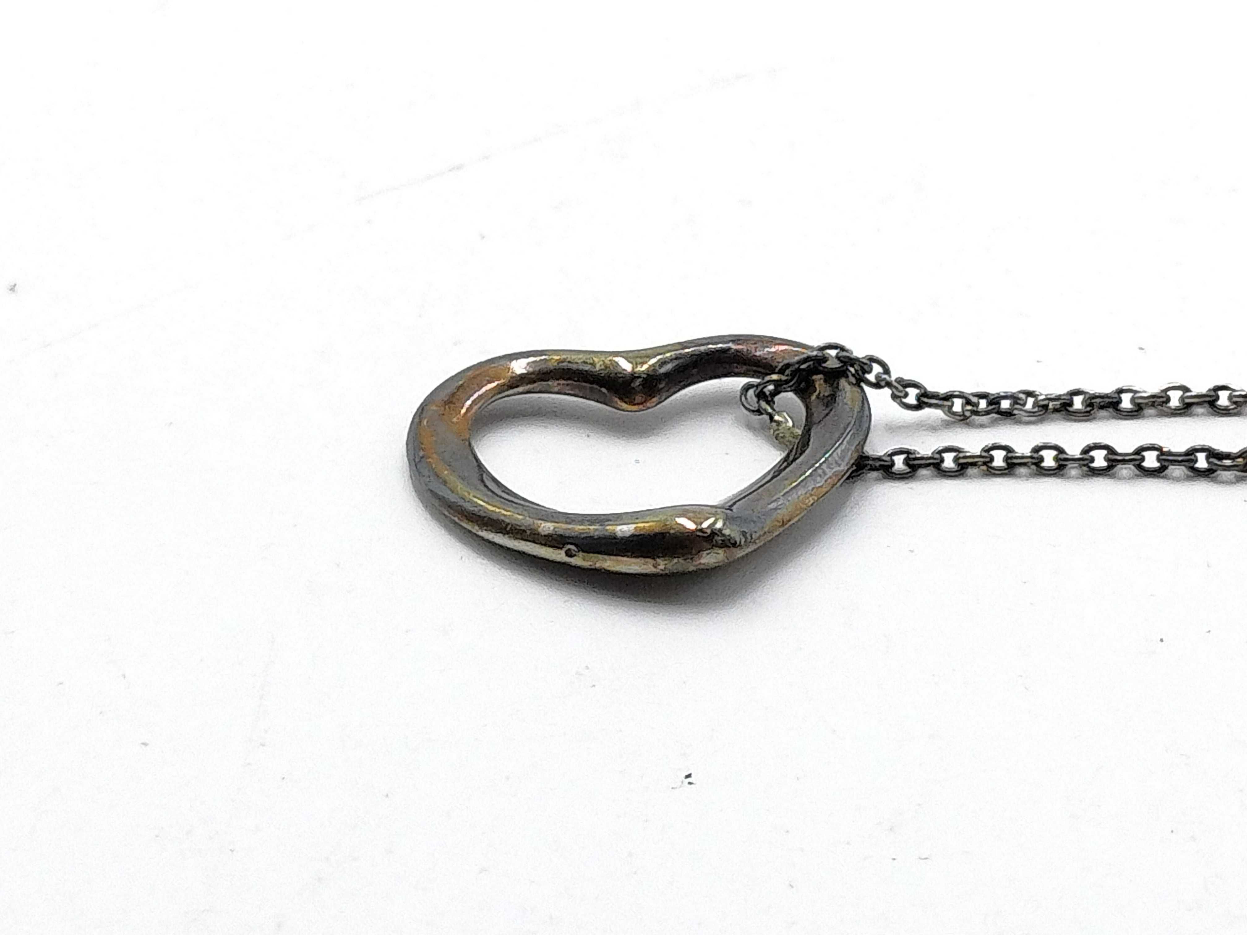 【水曜終了】(10221_0490)Tiffany&Co. オープンハートネックレス S V925 ネックレス