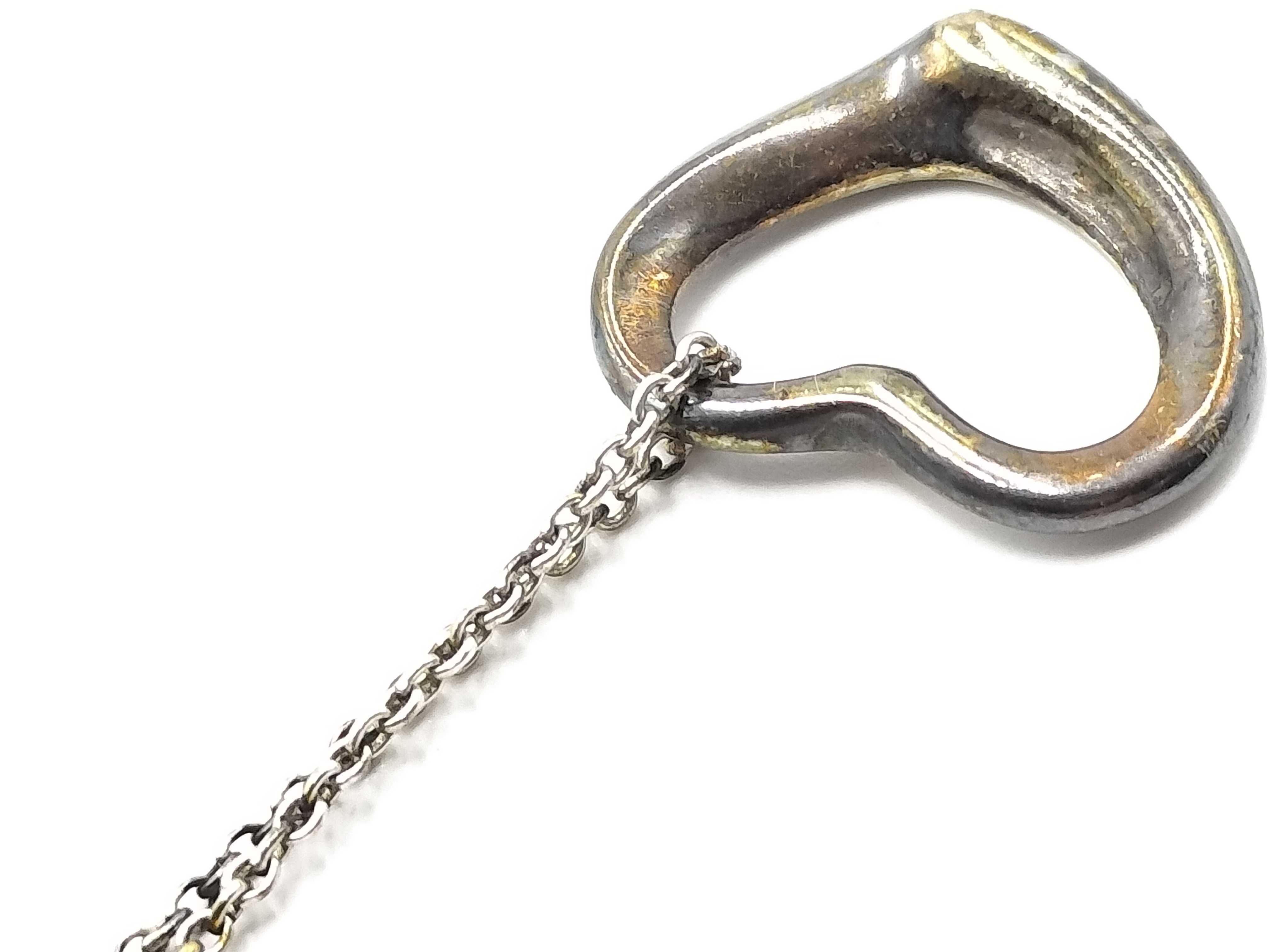 【水曜終了】(10221_0490)Tiffany&Co. オープンハートネックレス S V925 ネックレス