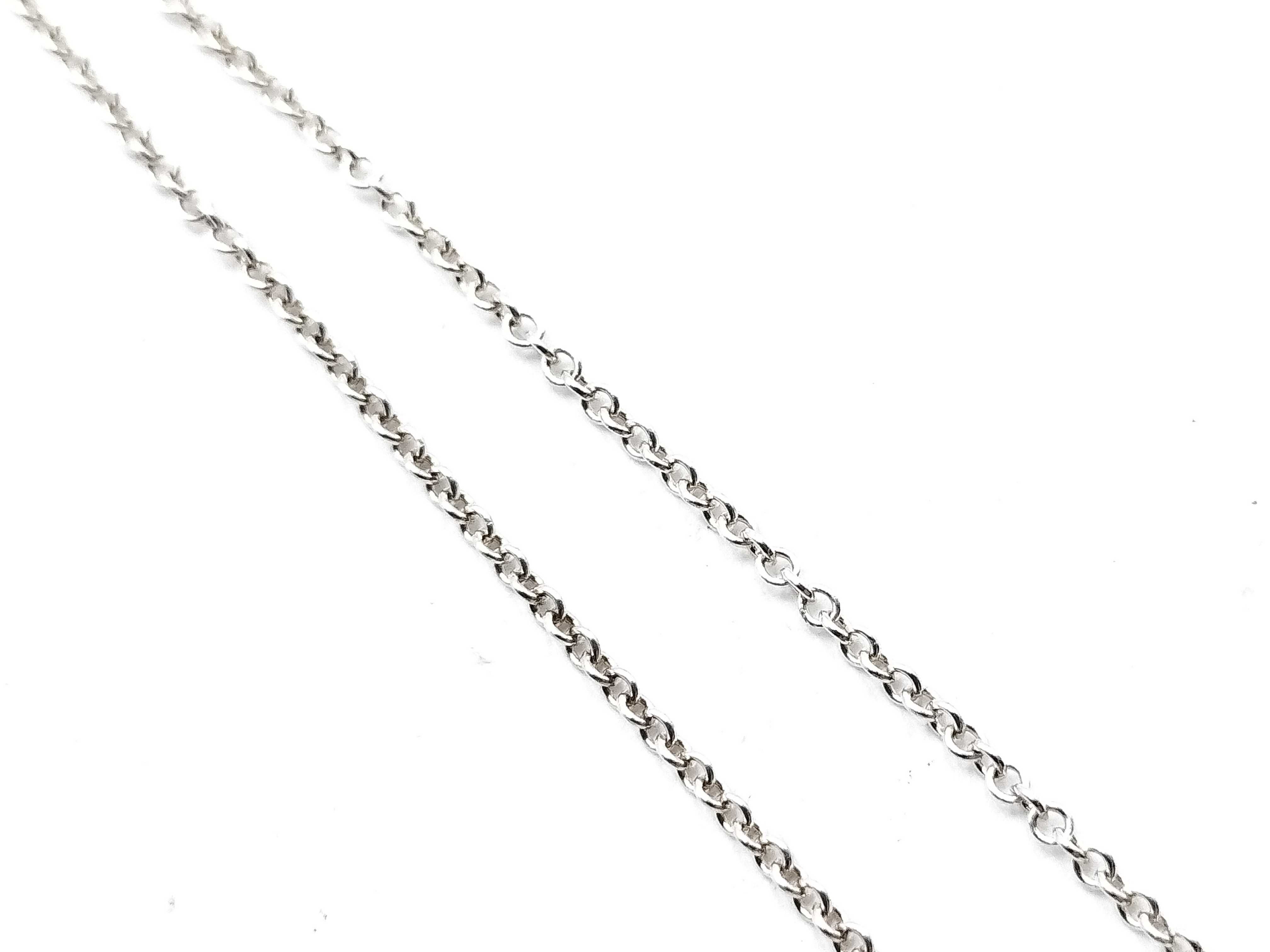 【水曜終了】(10221_0389)Tiffany&Co. オープンハート ネックレス 2.65g SILVER ネックレス