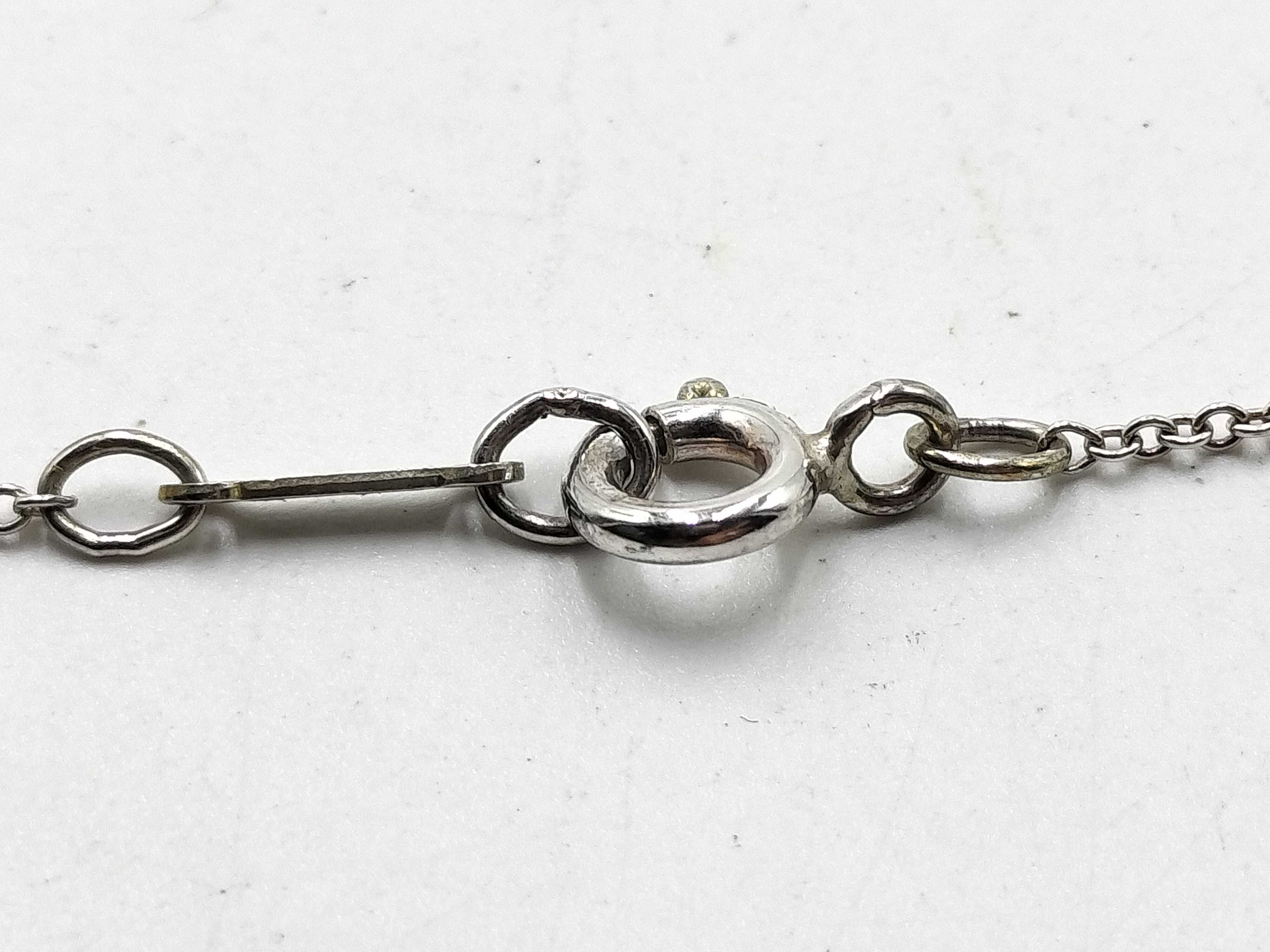 【水曜終了】(10221_0389)Tiffany&Co. オープンハート ネックレス 2.65g SILVER ネックレス