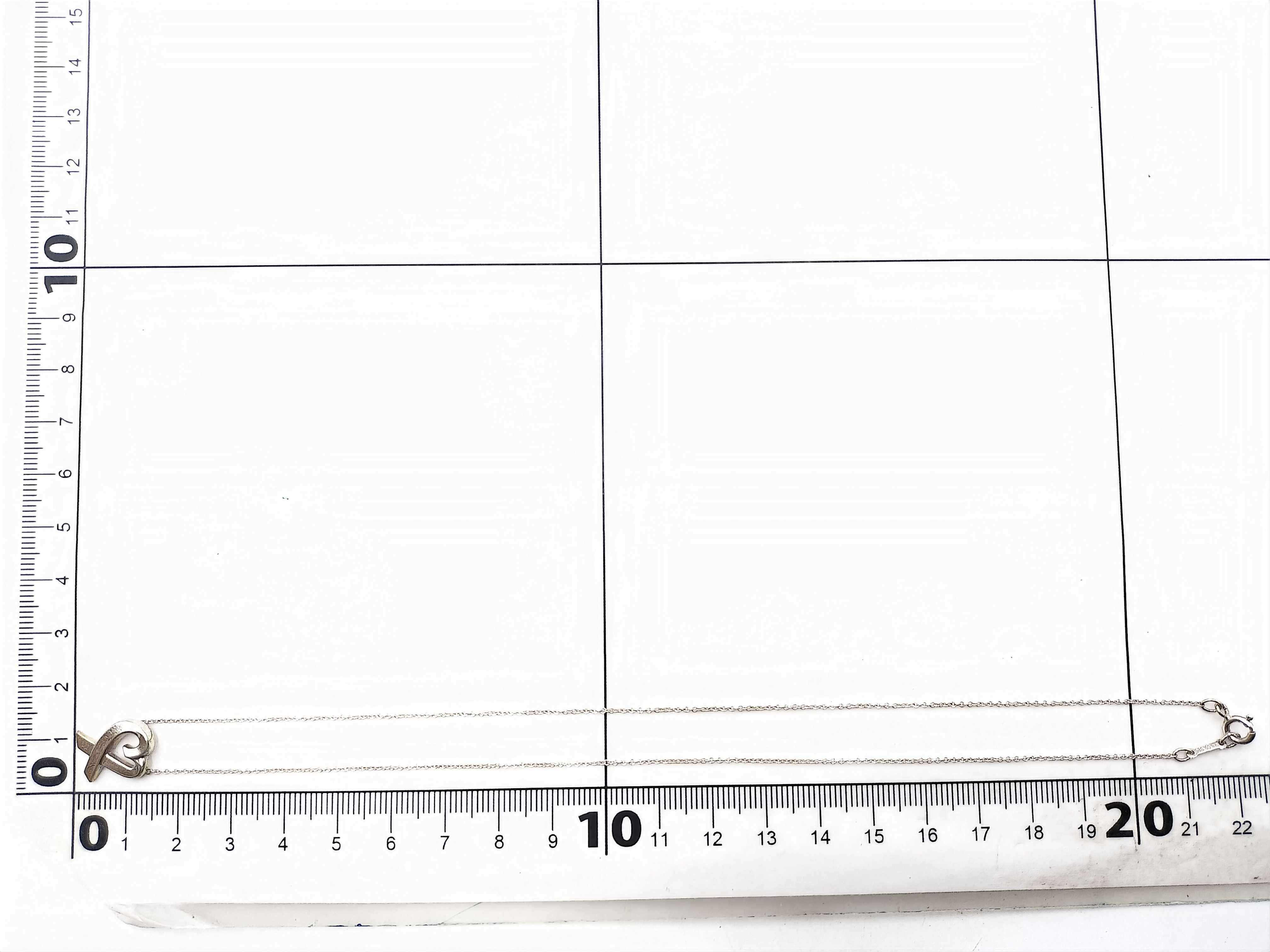 【水曜終了】(10221_0389)Tiffany&Co. オープンハート ネックレス 2.65g SILVER ネックレス