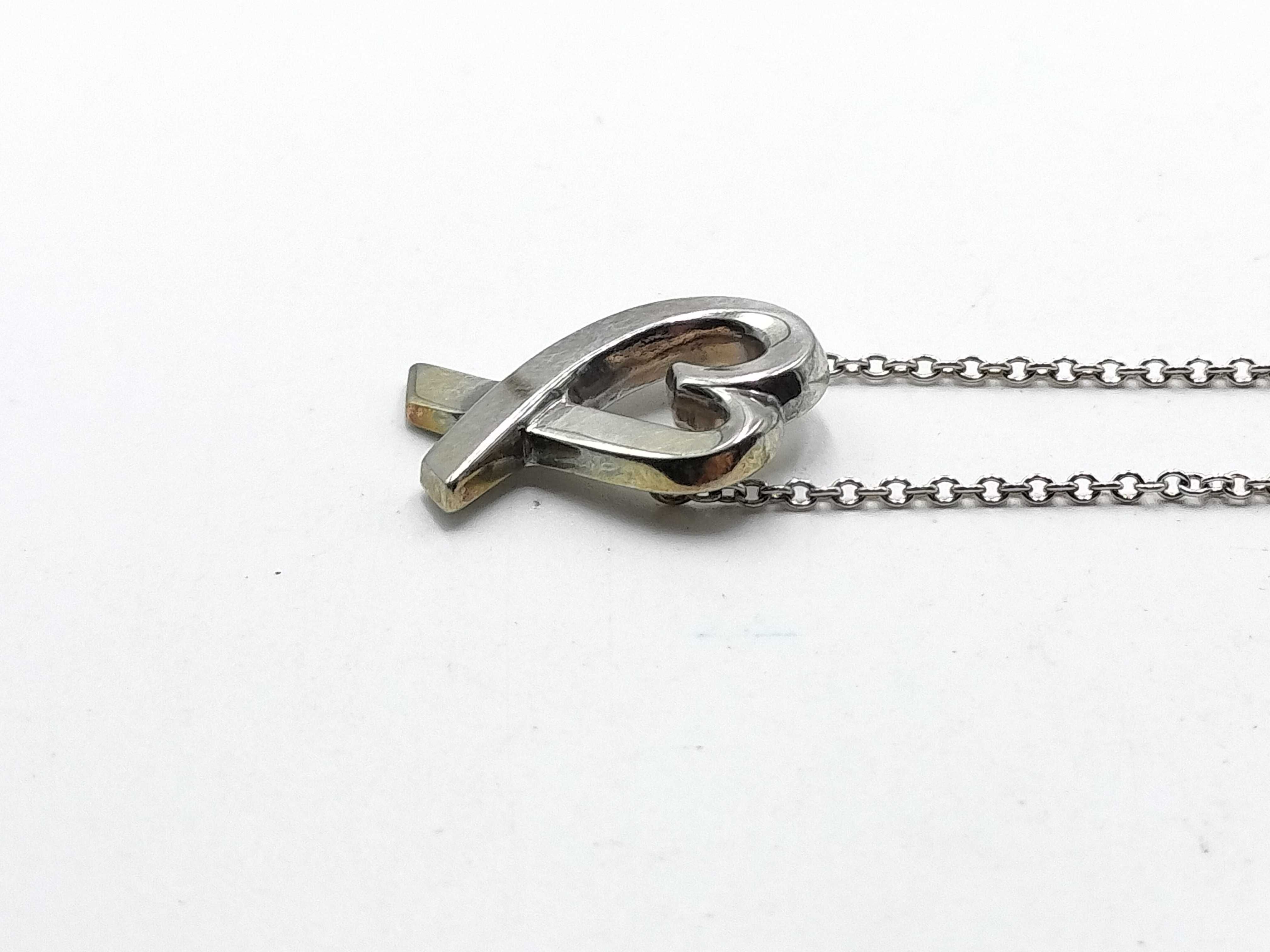 【水曜終了】(10221_0389)Tiffany&Co. オープンハート ネックレス 2.65g SILVER ネックレス