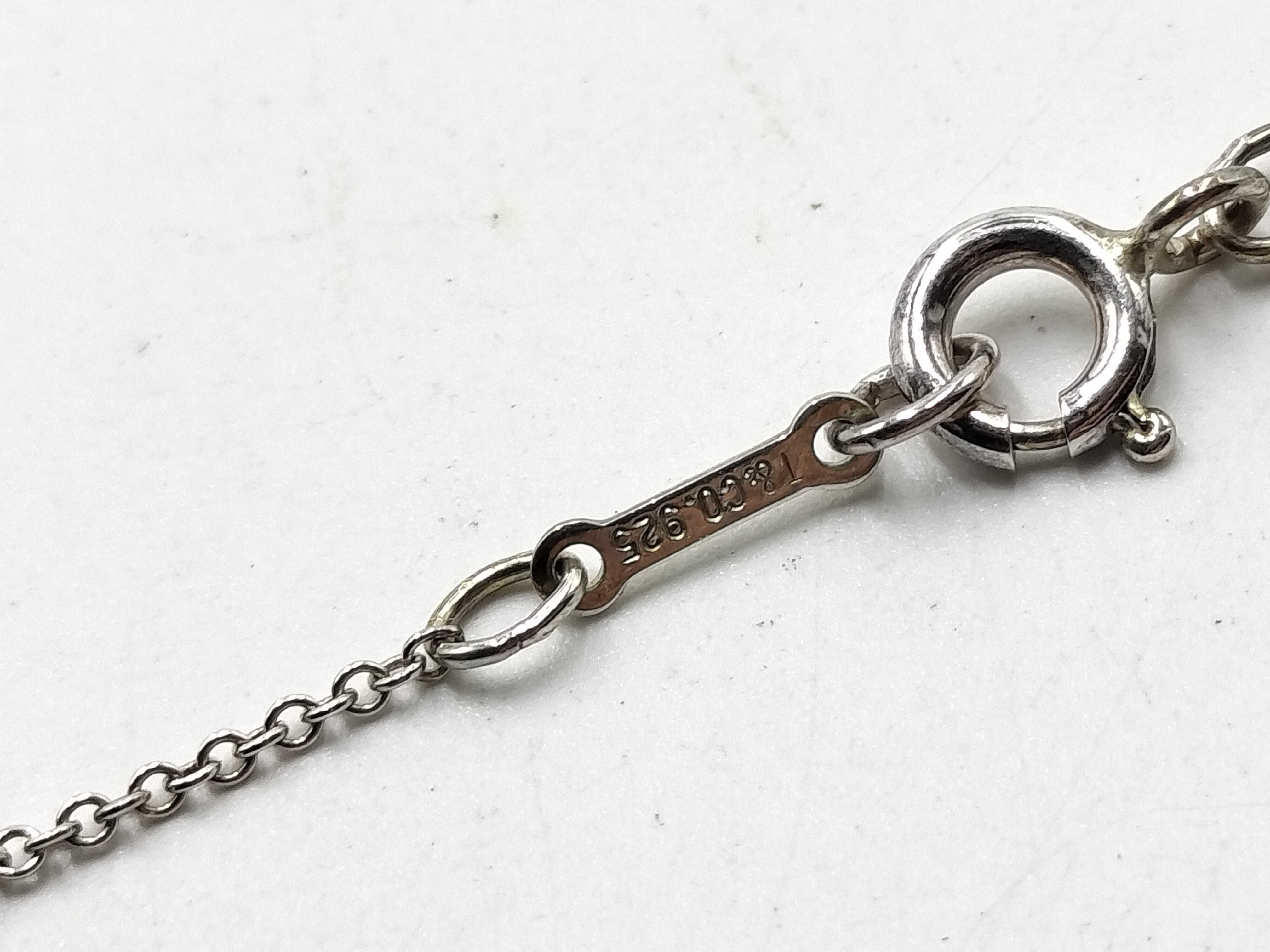 【水曜終了】(10221_0389)Tiffany&Co. オープンハート ネックレス 2.65g SILVER ネックレス