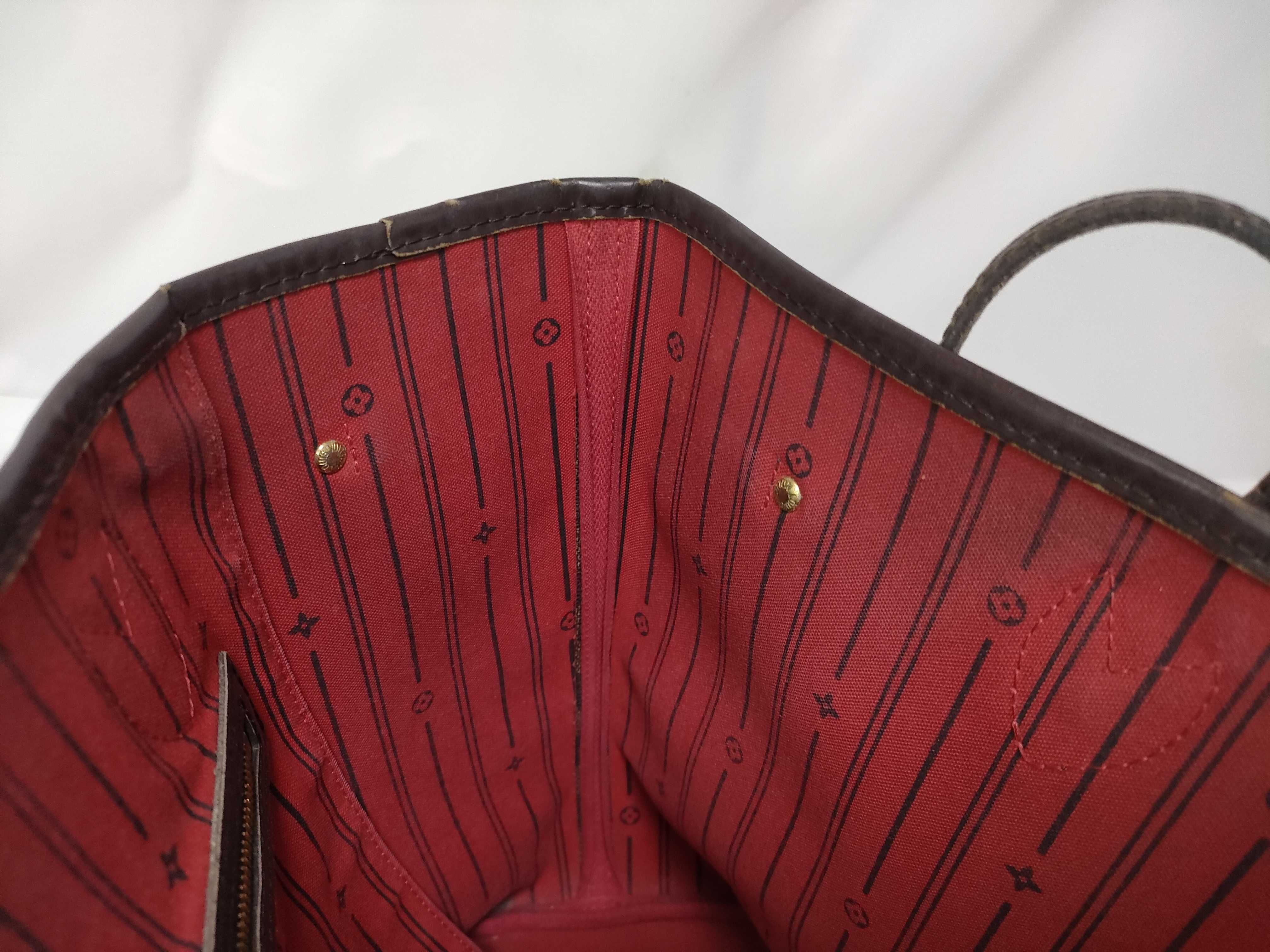 【水曜終了】(10229_0056)LOUIS VUITTON ダミエ N51105 ネヴァーフルMM トートバッグ