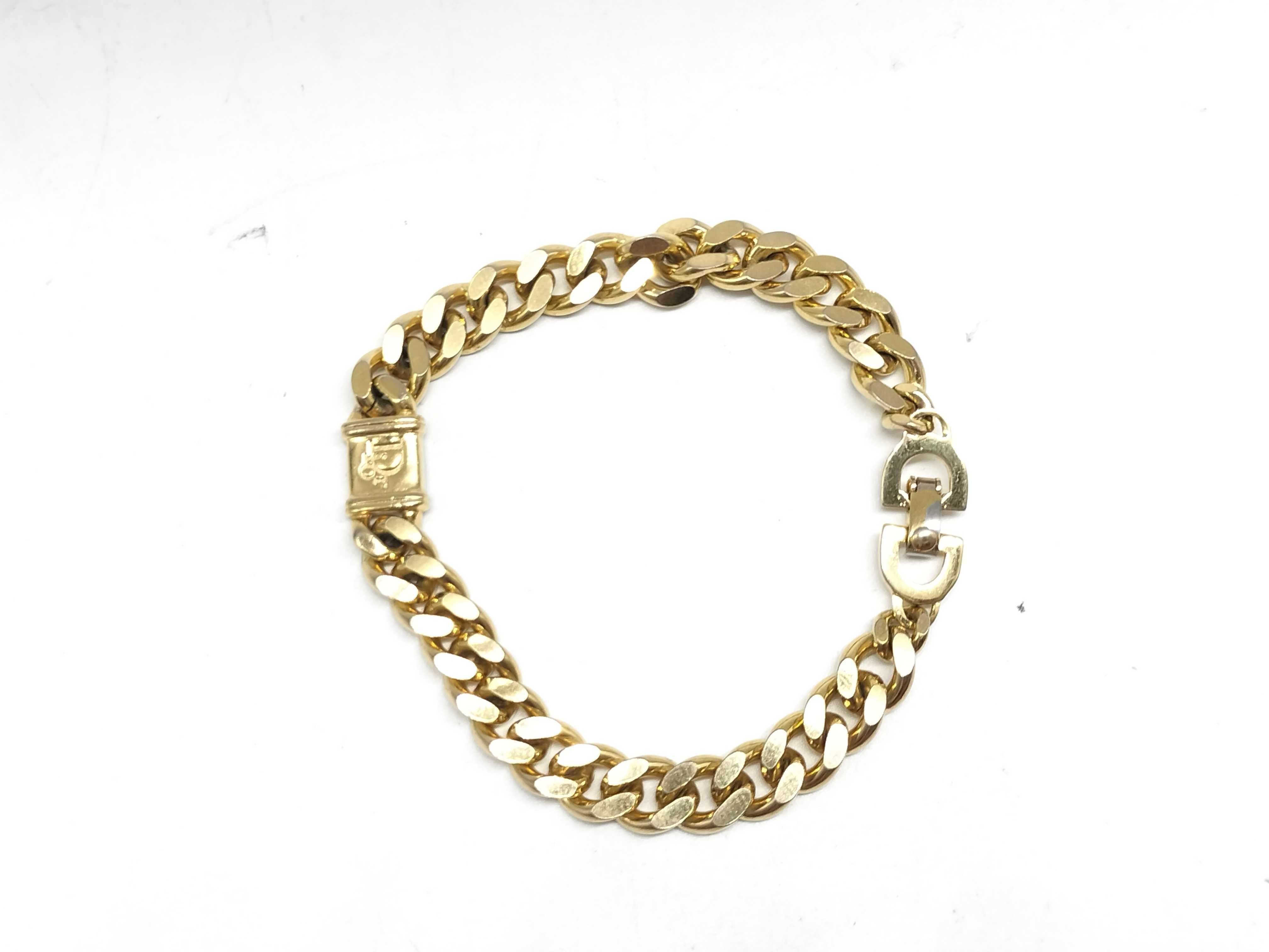 【水曜終了】(10221_0687)Dior ゴールド 喜平風 ブレスレット ブレスレット・バングル