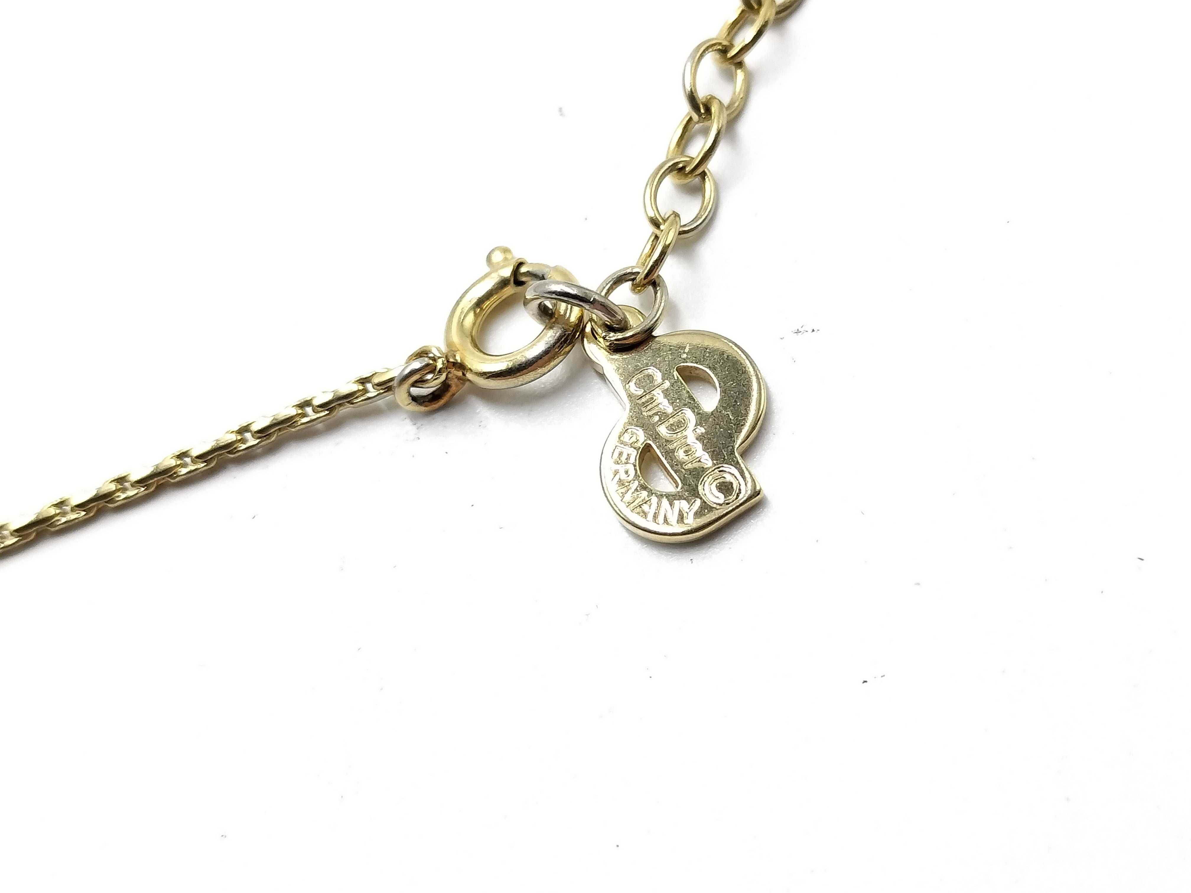 【水曜終了】(10221_0689)Dior ビジュー ネックレス