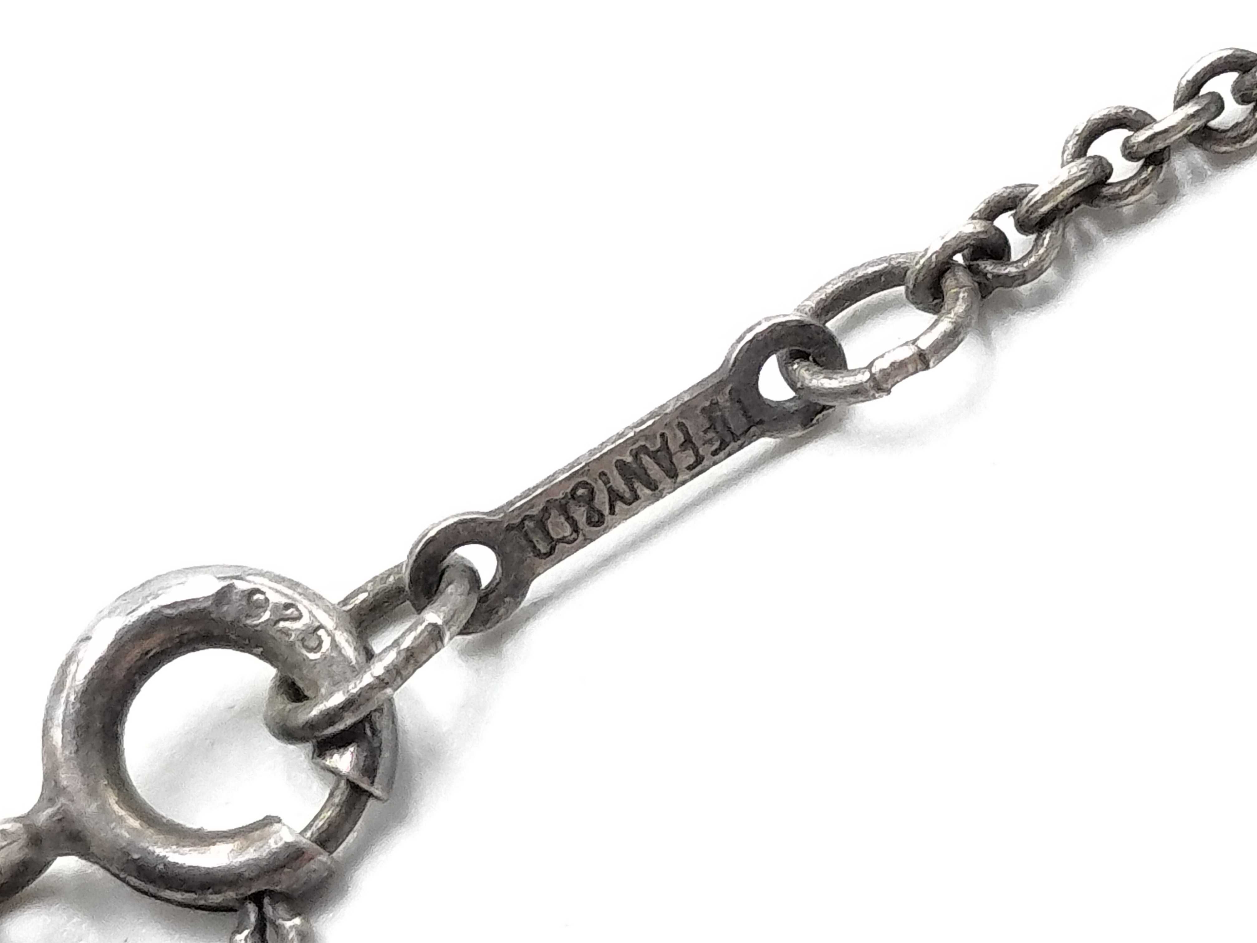 【水曜終了】(10221_0393)Tiffany&Co. ビーンズ ネックレス くすみ有 ネックレス