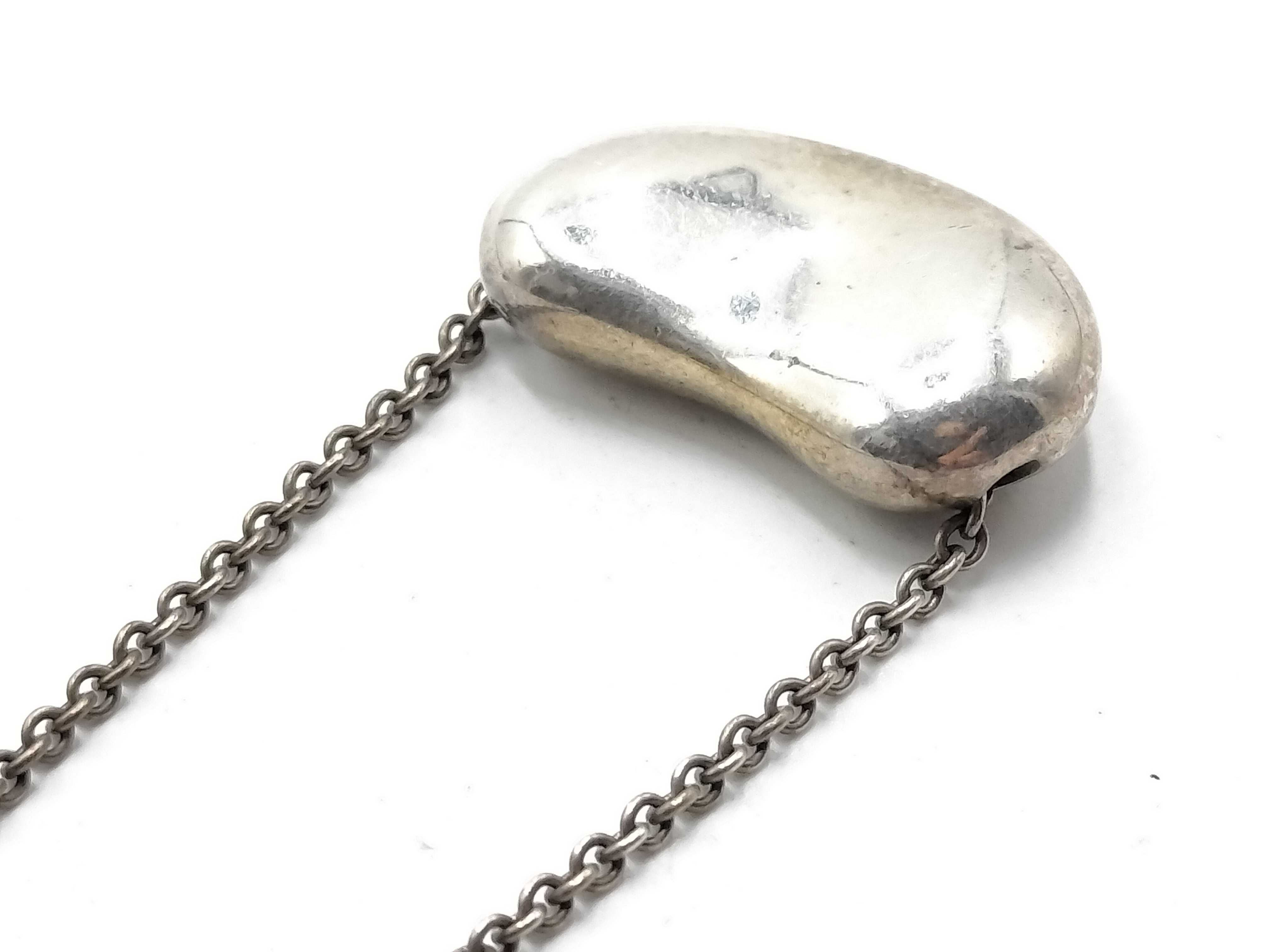 【水曜終了】(10221_0393)Tiffany&Co. ビーンズ ネックレス くすみ有 ネックレス