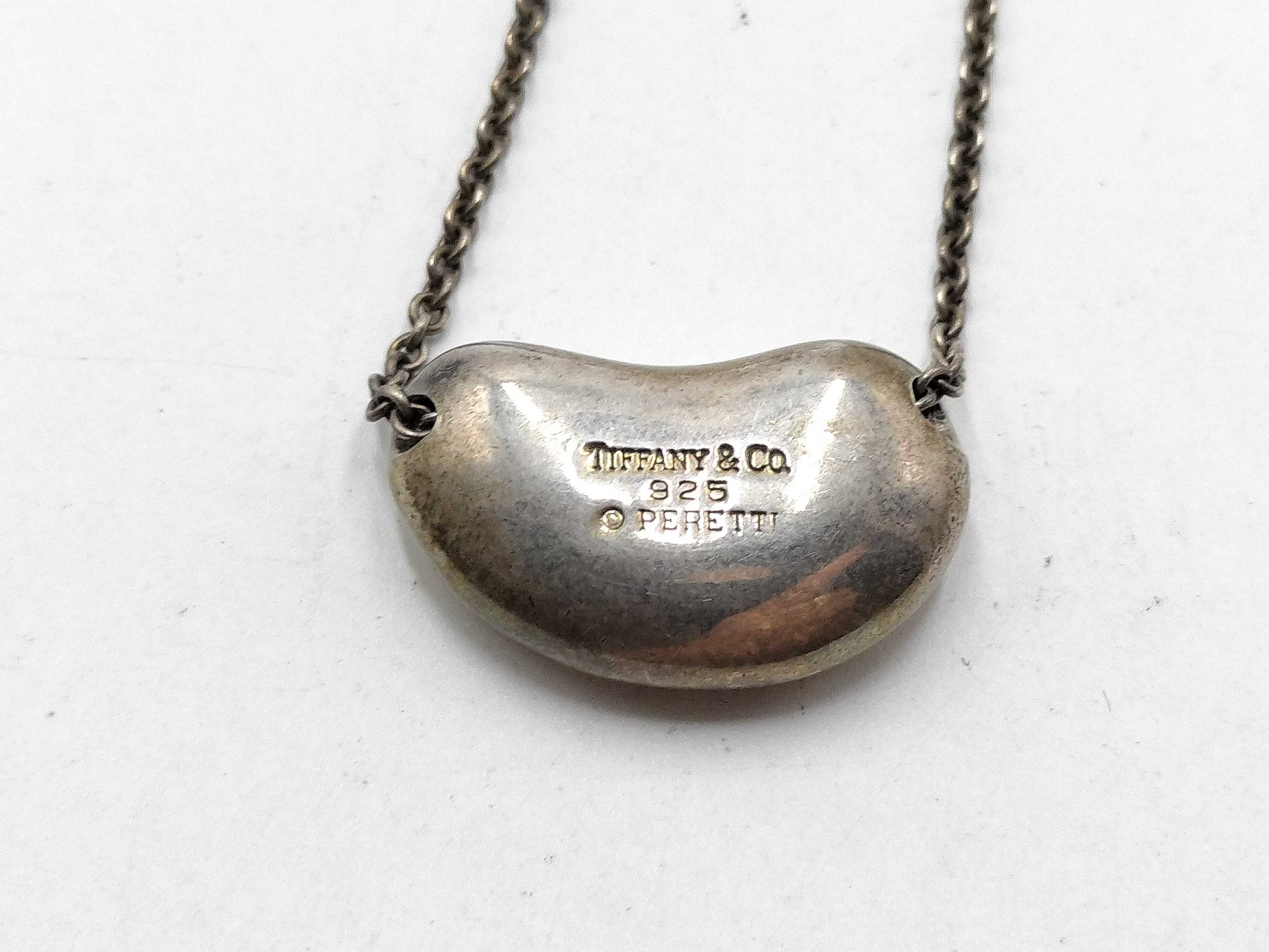 【水曜終了】(10221_0393)Tiffany&Co. ビーンズ ネックレス くすみ有 ネックレス