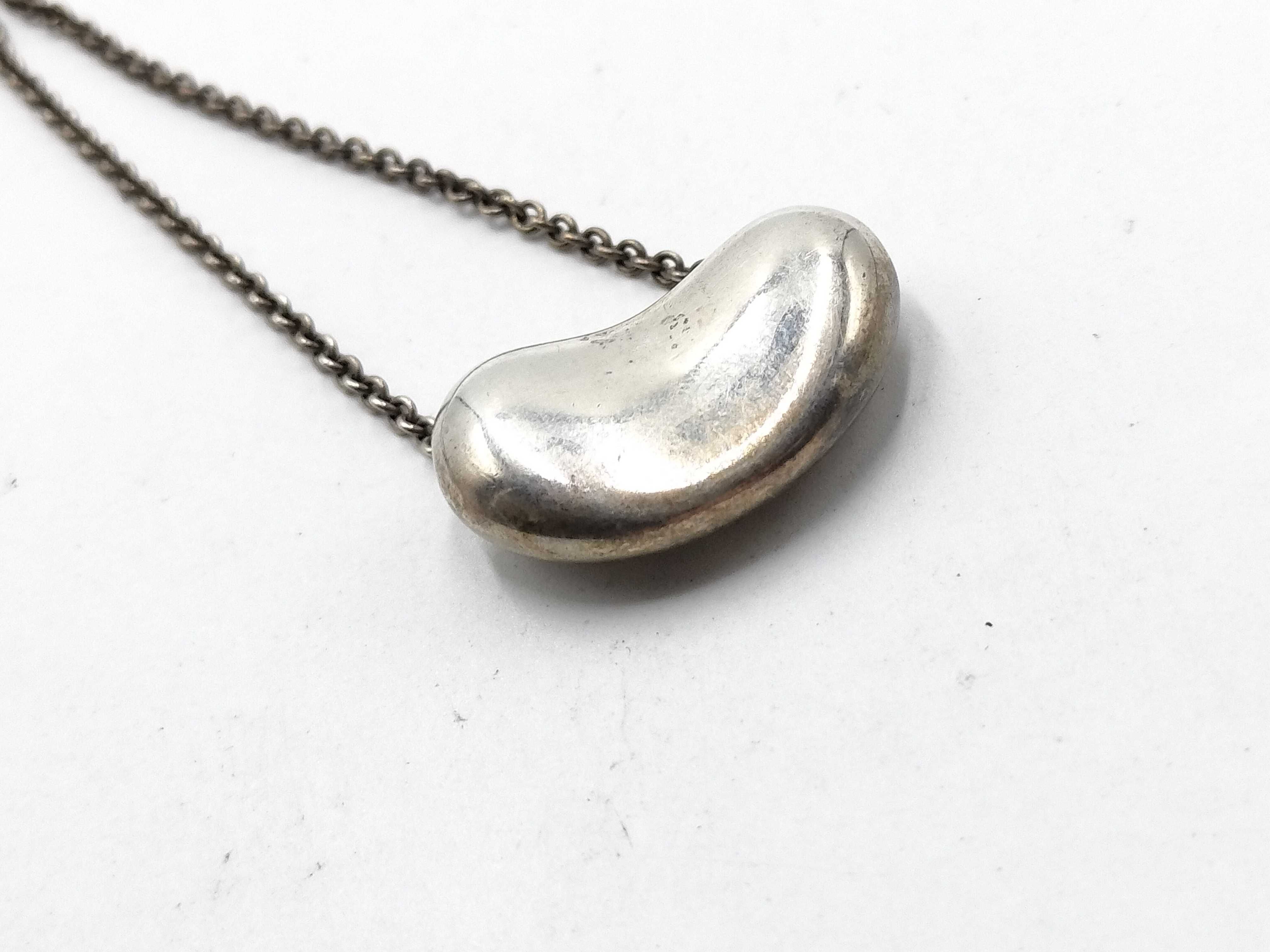 【水曜終了】(10221_0393)Tiffany&Co. ビーンズ ネックレス くすみ有 ネックレス