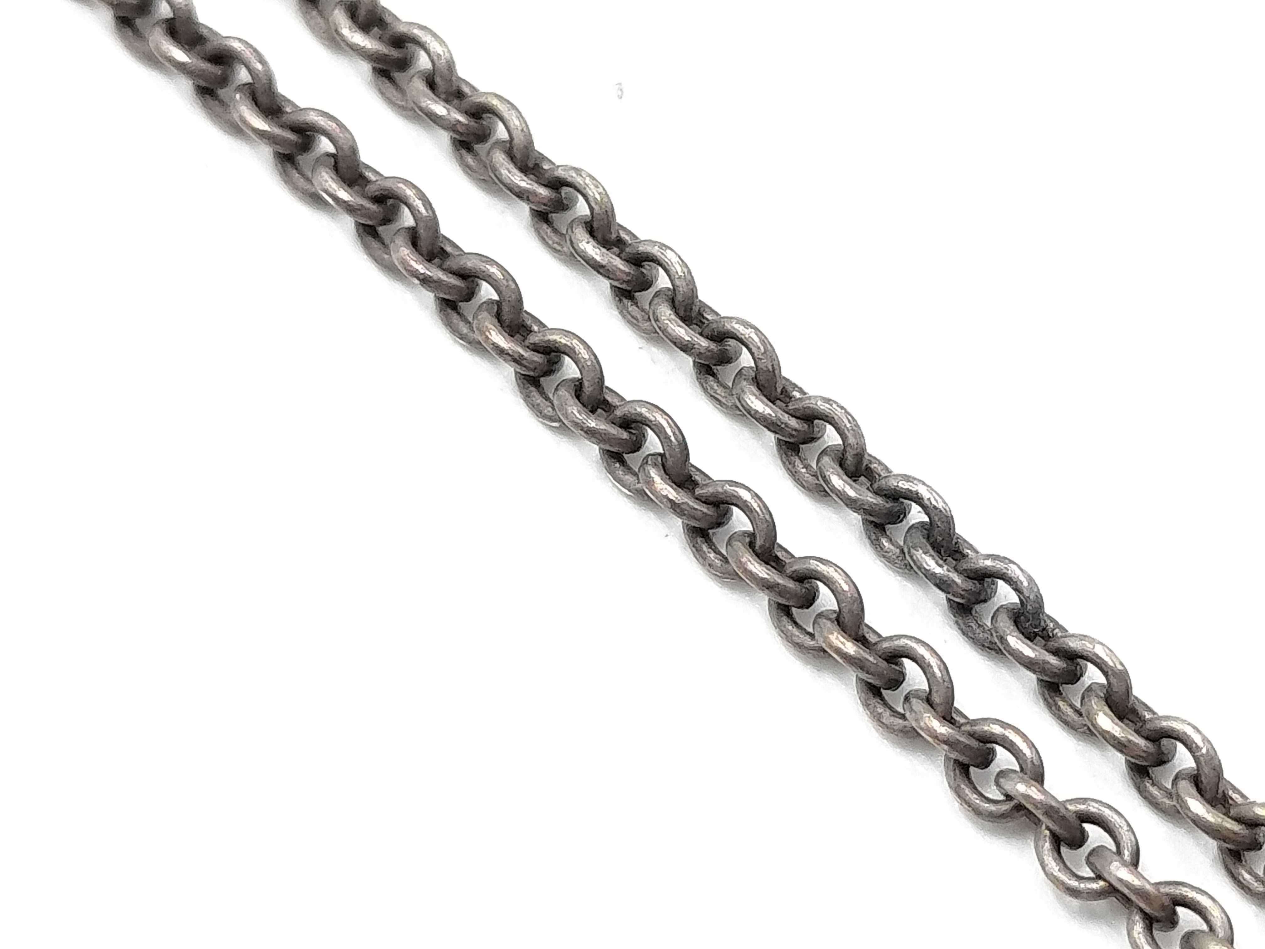 【水曜終了】(10221_0393)Tiffany&Co. ビーンズ ネックレス くすみ有 ネックレス