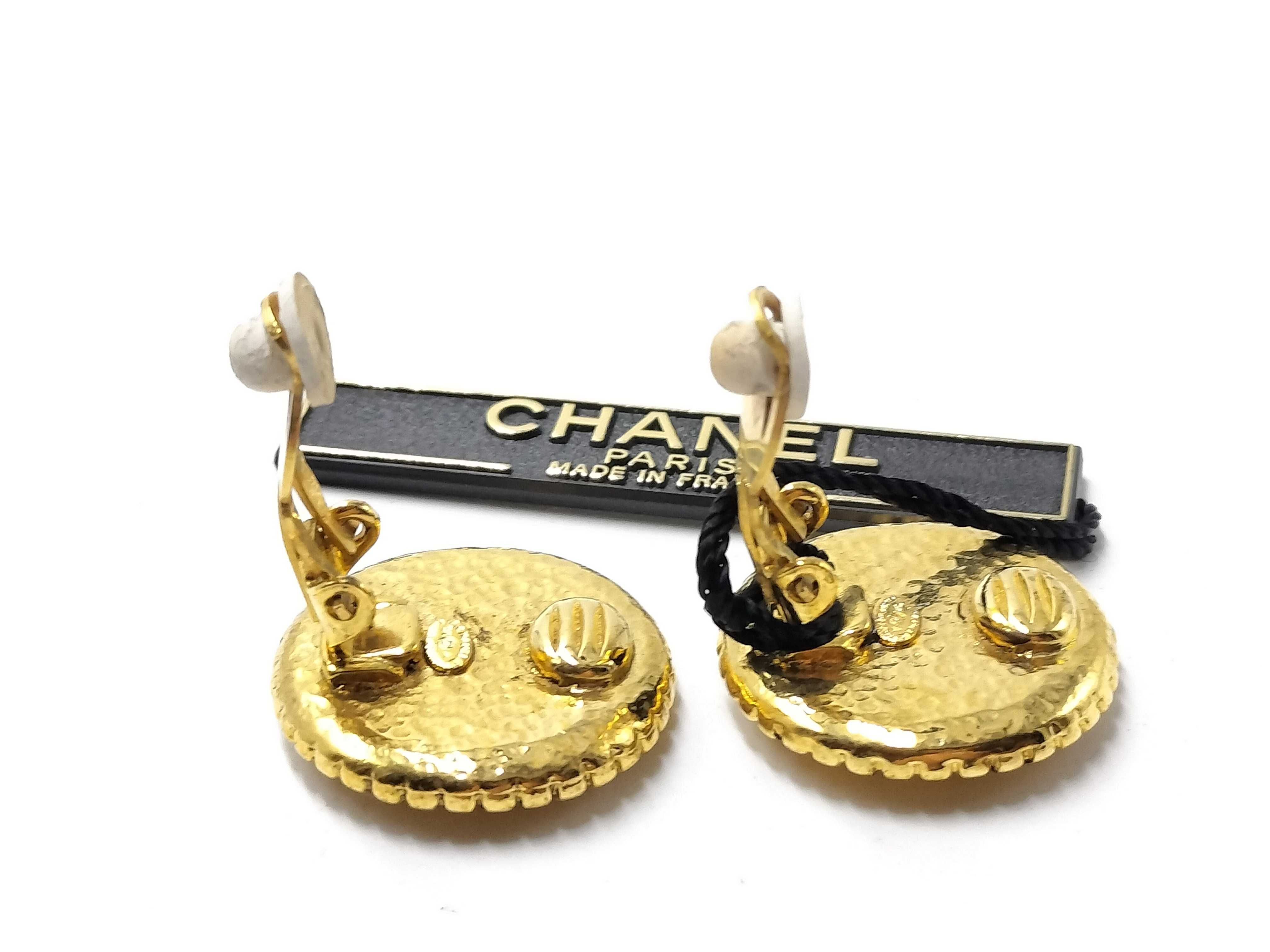【水曜終了】(10217_0107)CHANEL ココマーク サークル イヤリング 96A イヤリング